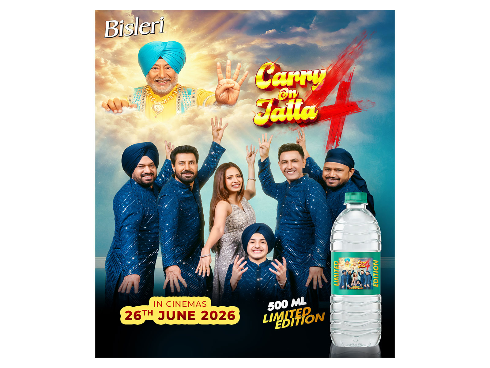 Bisleri Launches Limited-Edition Carry On Jatta 4 Bottles Celebrating Punjab's Favourite Comedy Franchise