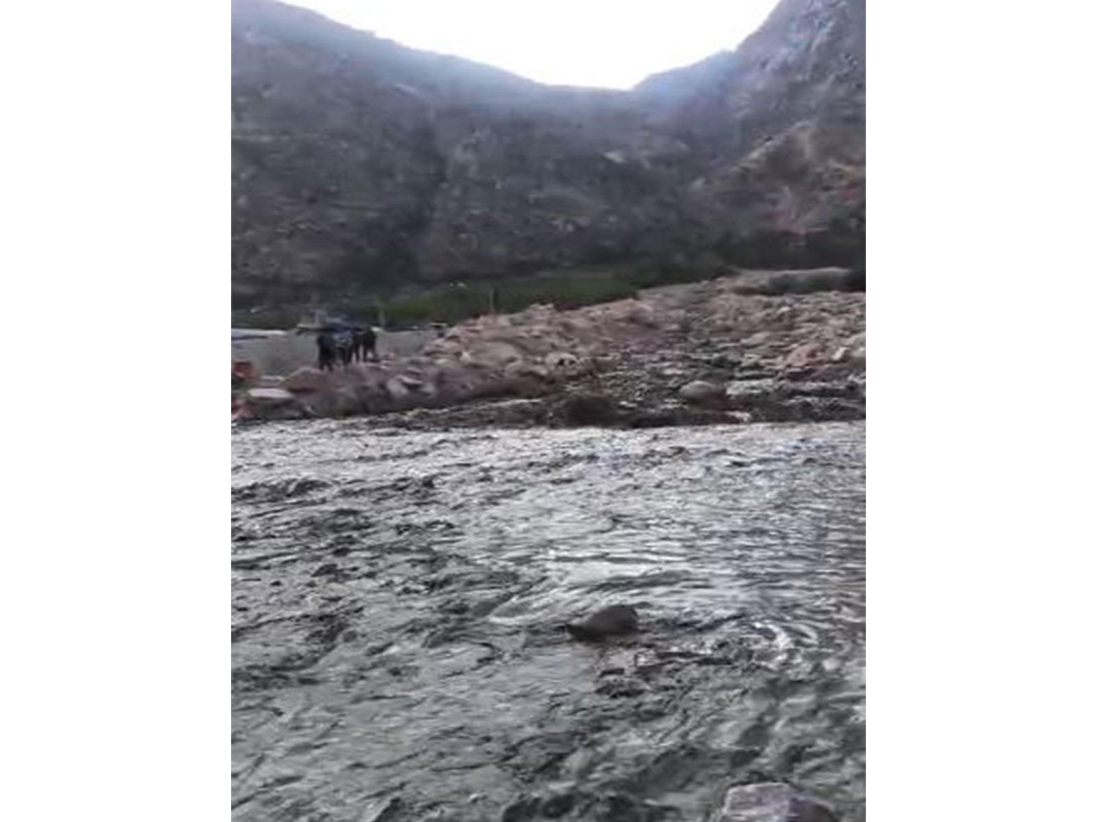 flash flood-like situation in Jhalma Nallah (Photo/ANI)