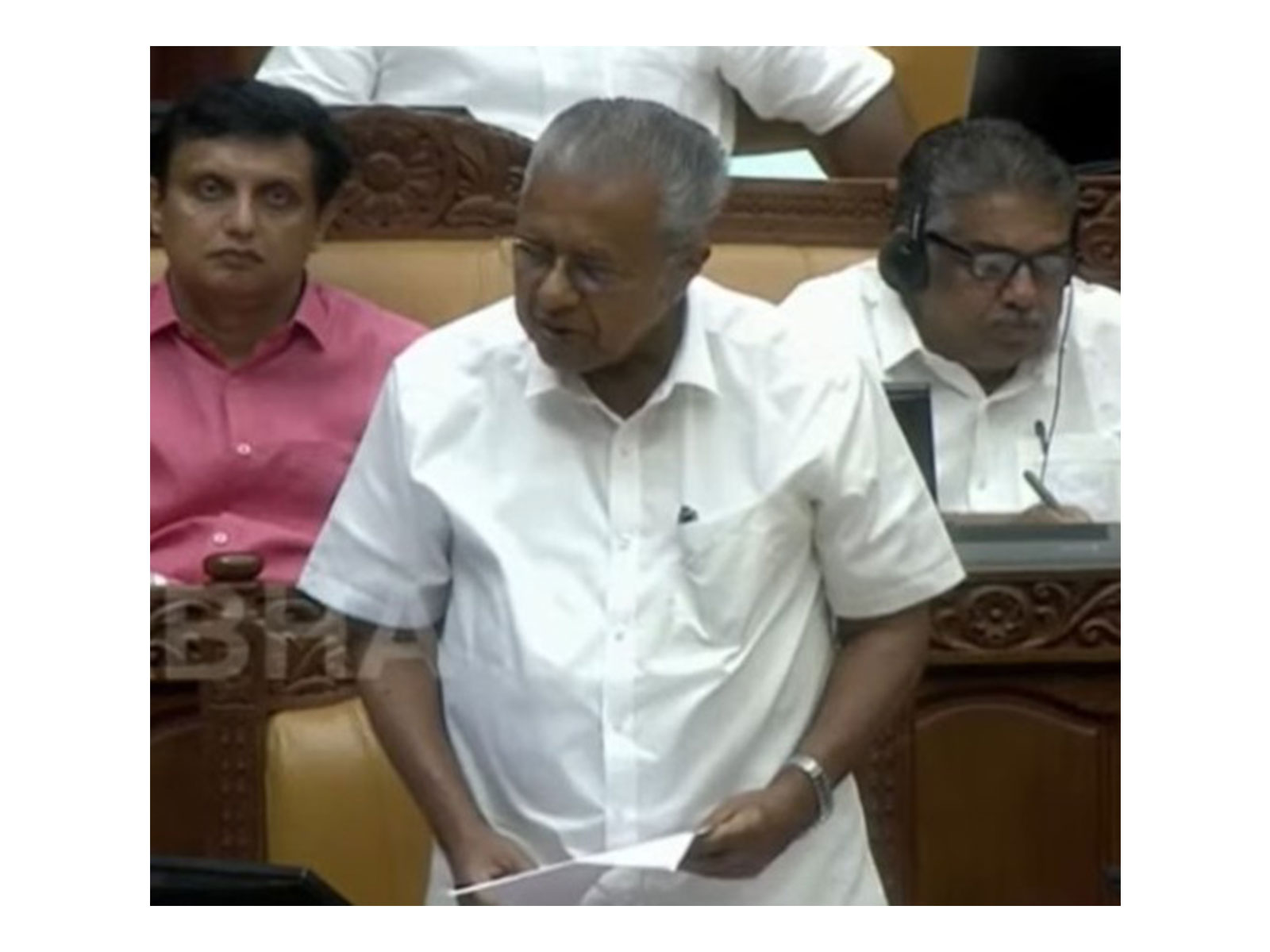 Keralam Leader of the Opposition Pinarayi Vijayan (Photo/Sabha TV)