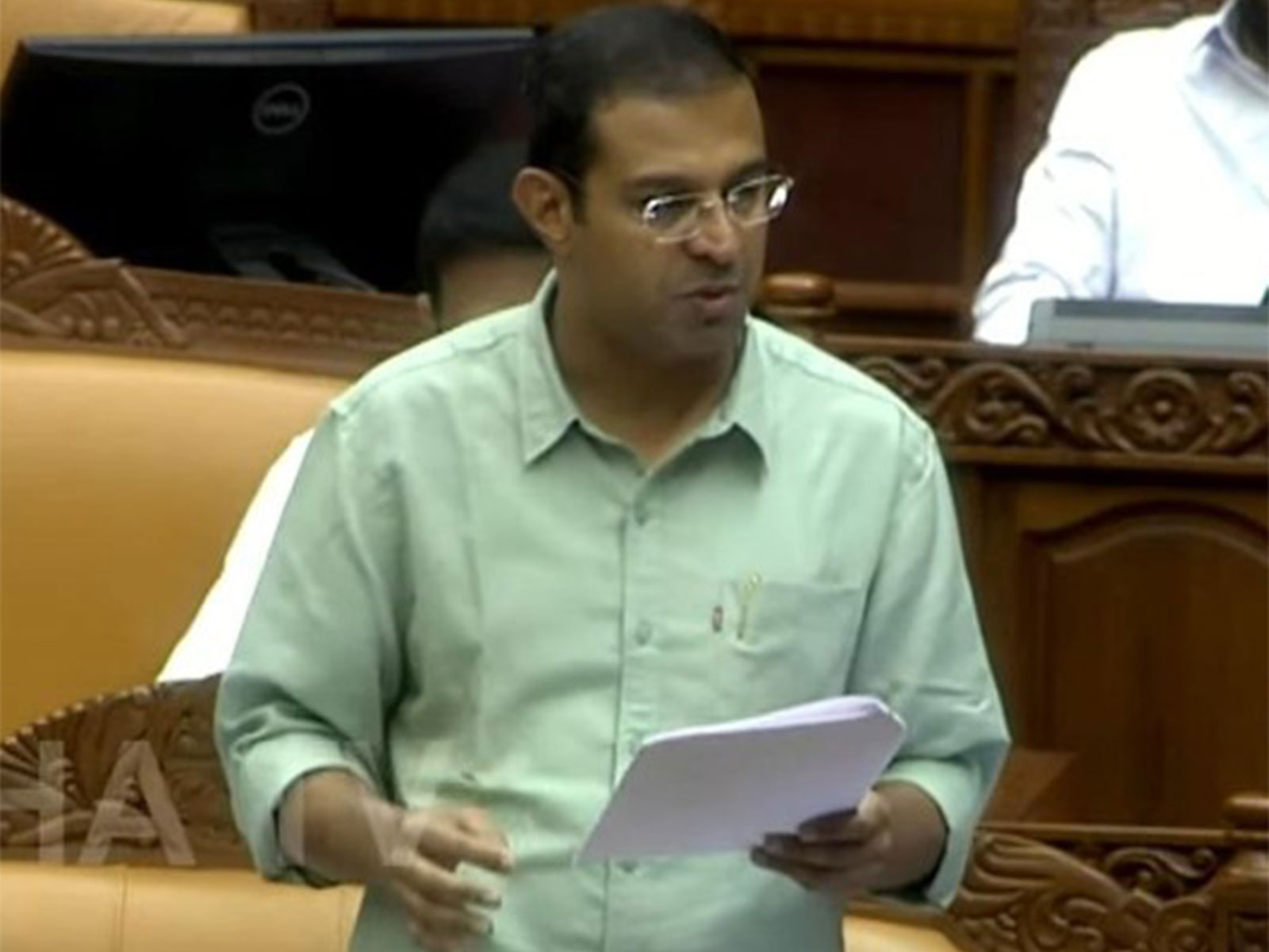 Keralam Higher Education Minister Roji M John (Photo/Sabha TV) 