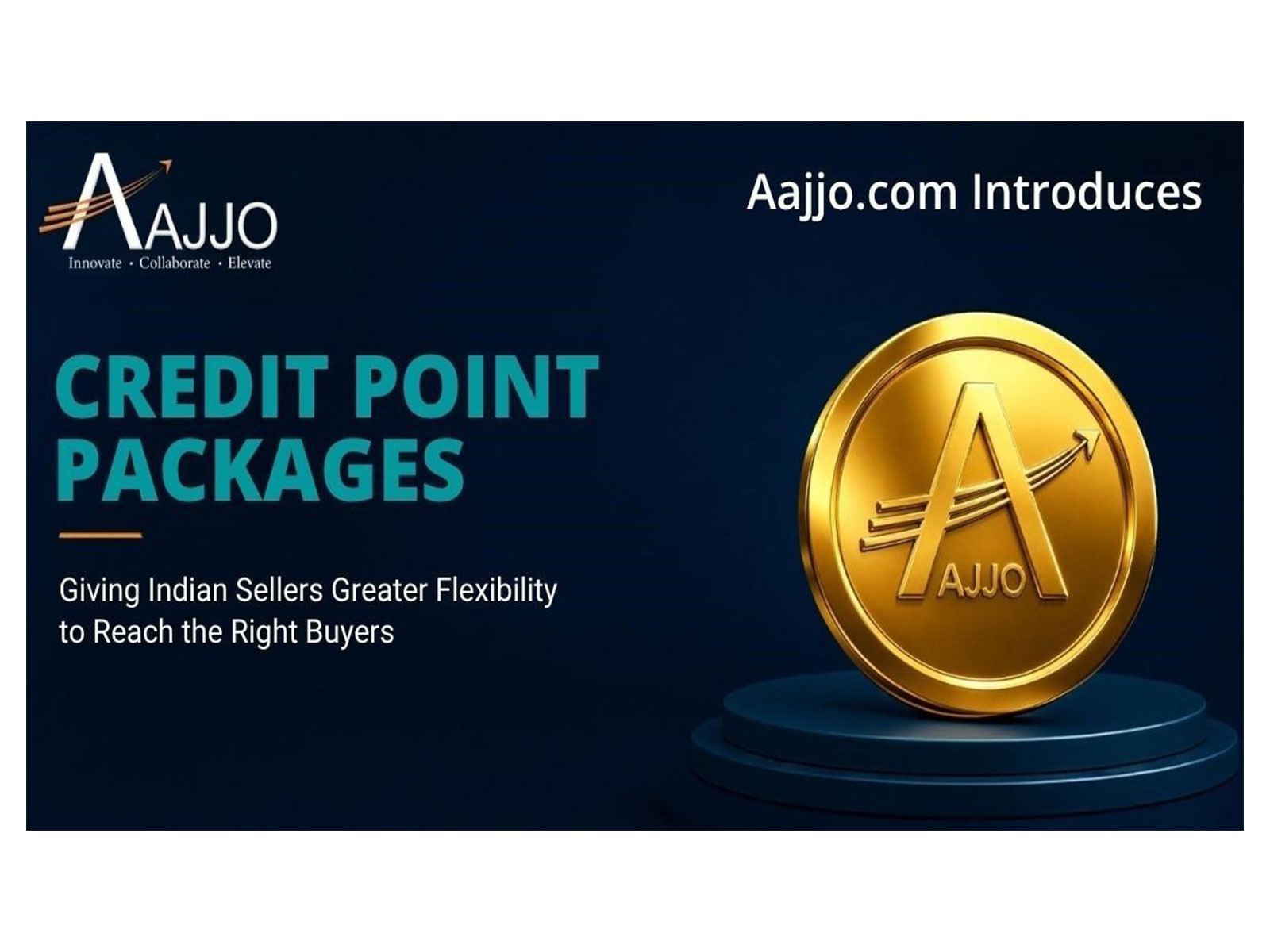 Aajjo.com Introduces Credit Point Packages -- Giving Indian Sellers Greater Flexibility to Reach the Right Buyers
