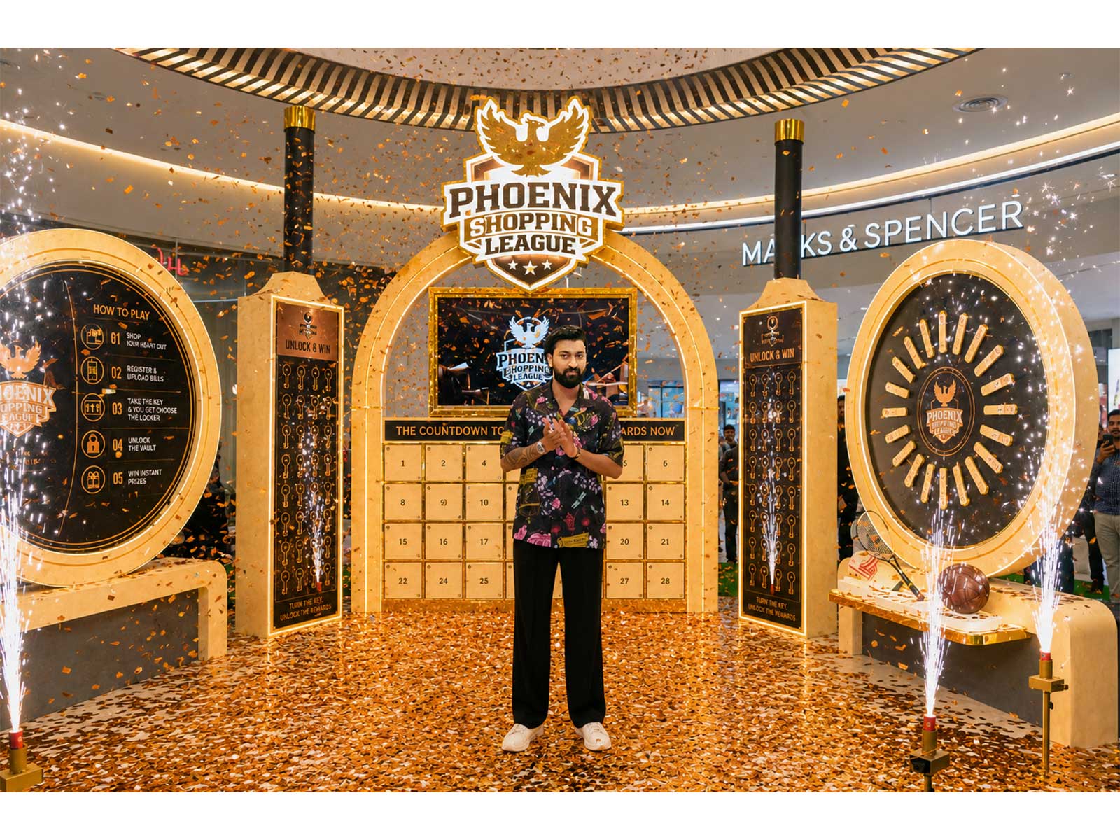 Krunal Pandya joined the Phoenix Shopping League at Phoenix Malls, celebrating India's first sports-inspired shopping league that redefines the retail experience