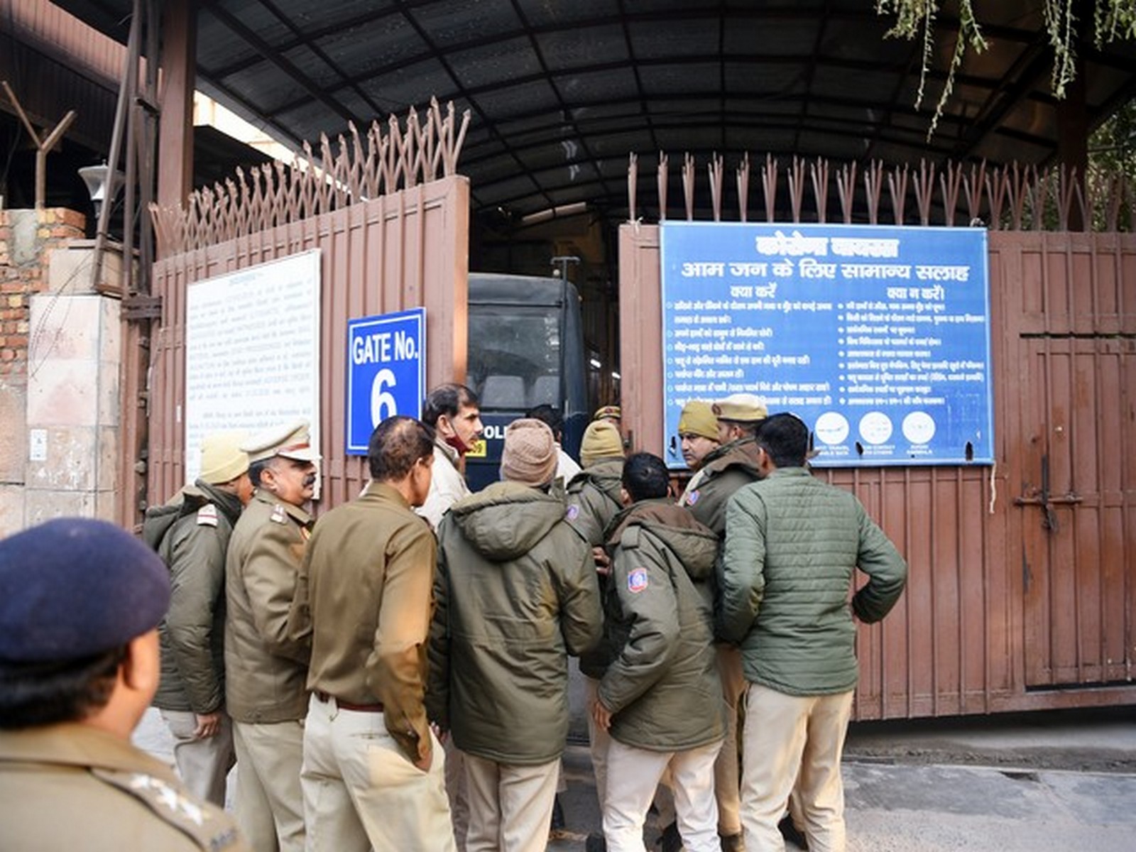 Visual of outside Rohini Court (File Photo/ANI)
