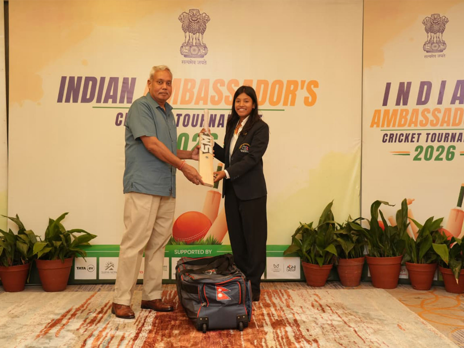 Indian Embassy hosts 2nd Ambassador's Cricket Tournament at Kathmandu (Photo: Indian Embassy)