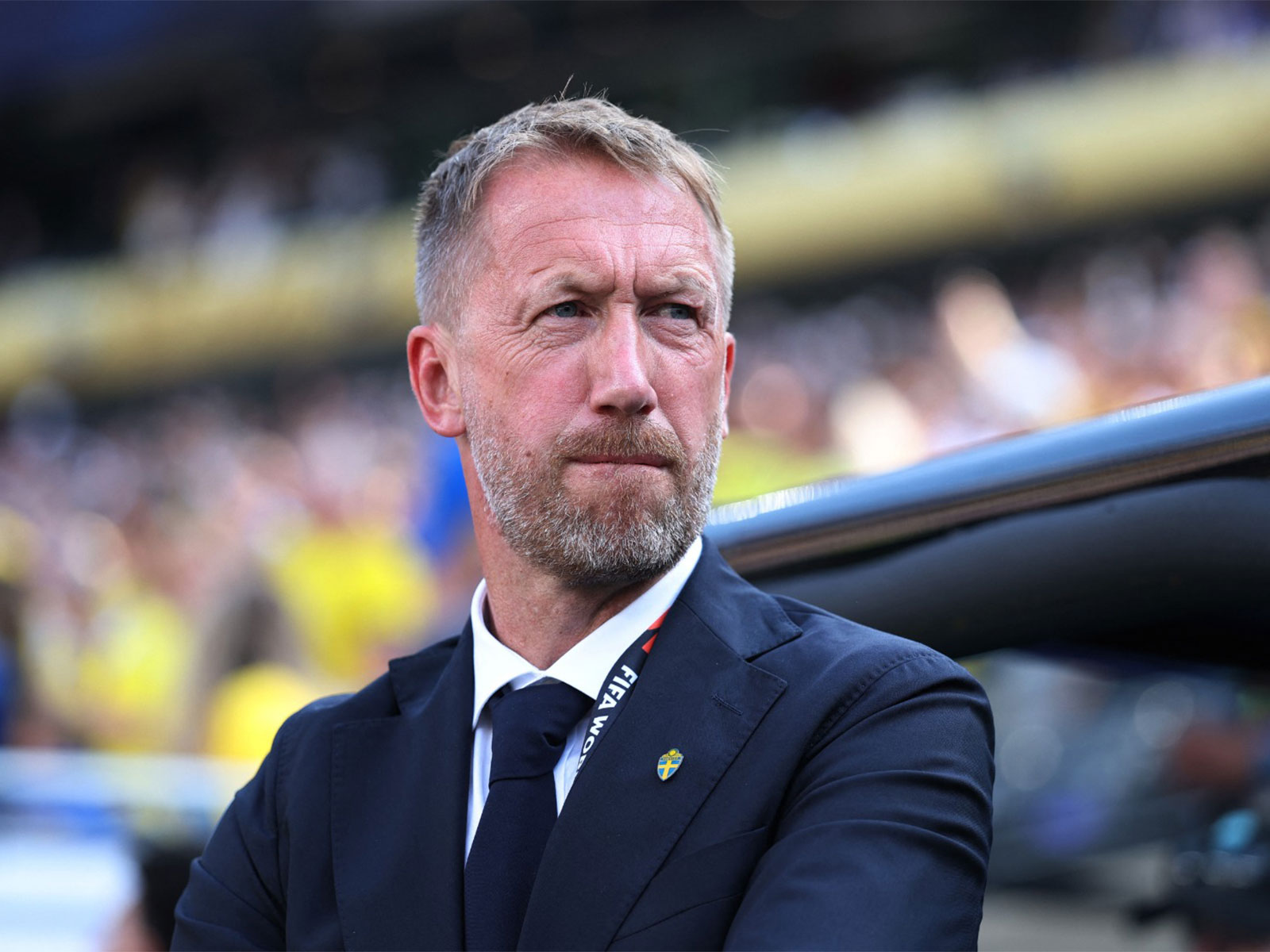 Sweden coach Graham Potter. (Photo/Reuters)