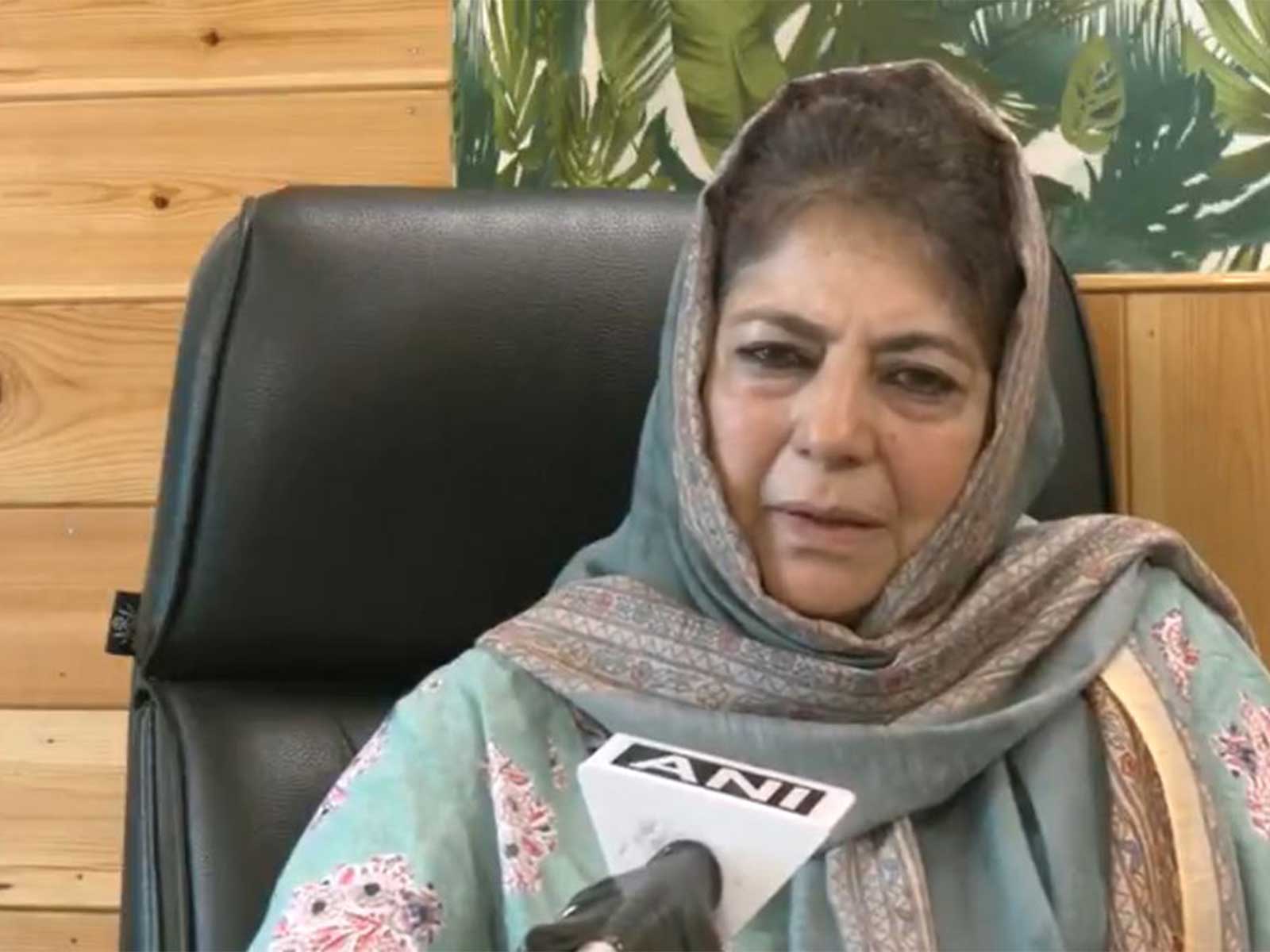 People's Democratic Party (PDP) president Mehbooba Mufti (Photo/ANI)