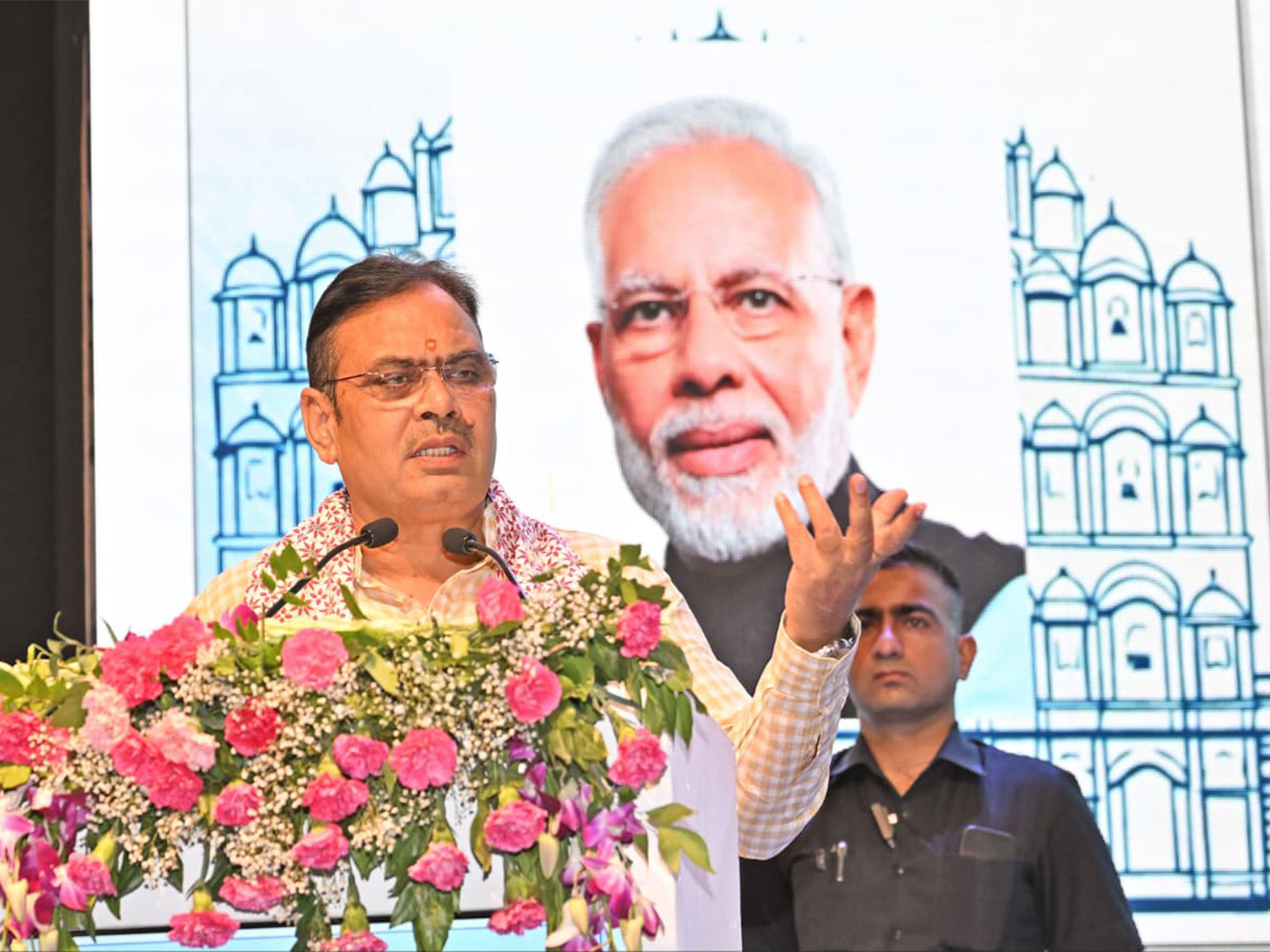 Rajasthan CM Bhajan Lal Sharma at National e-Governance Conference (Photo/Release)