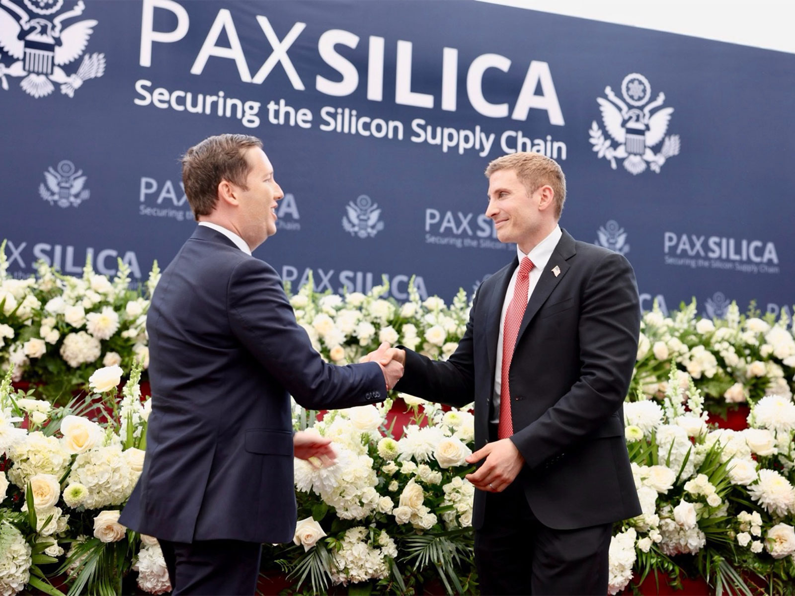 US Ambassador to India Sergio Gor and US Under Secretary of State Jacob S. Helberg (Photo/ X @UnderSecE)