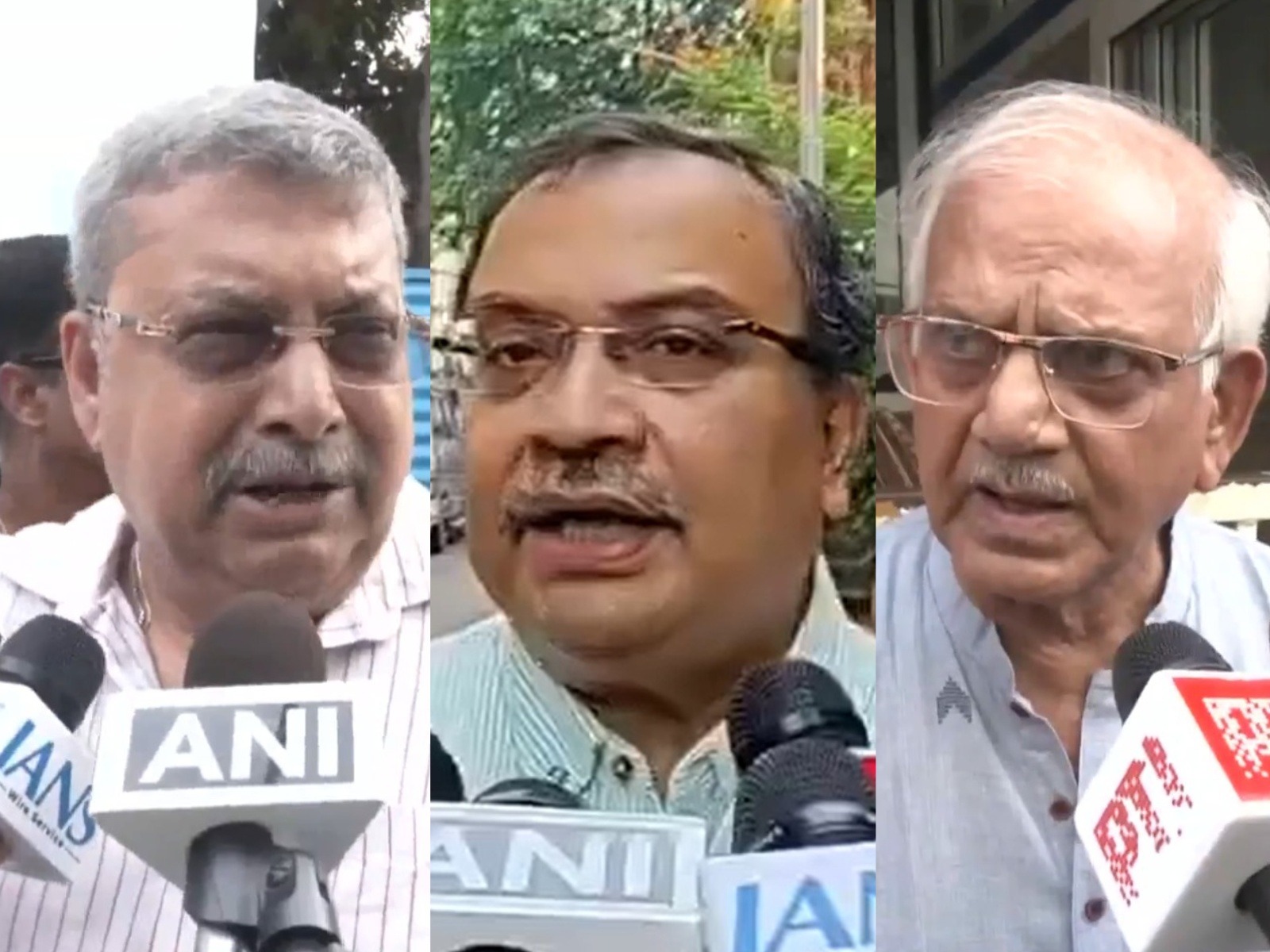 TMC leaders Kalyan Banerjee, Kunal Ghosh and Sovandeb Chattopadhyay (Photo/ANI)