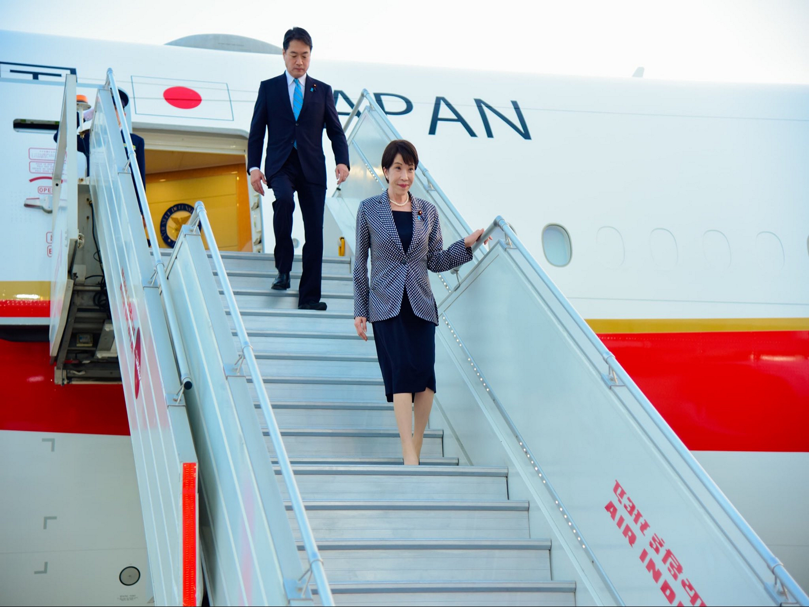 Japanese PM Takaichi arrives in India for three-day official visit to participate in 16th India-Japan Annual Summit (Photo/ X@MEAIndia)