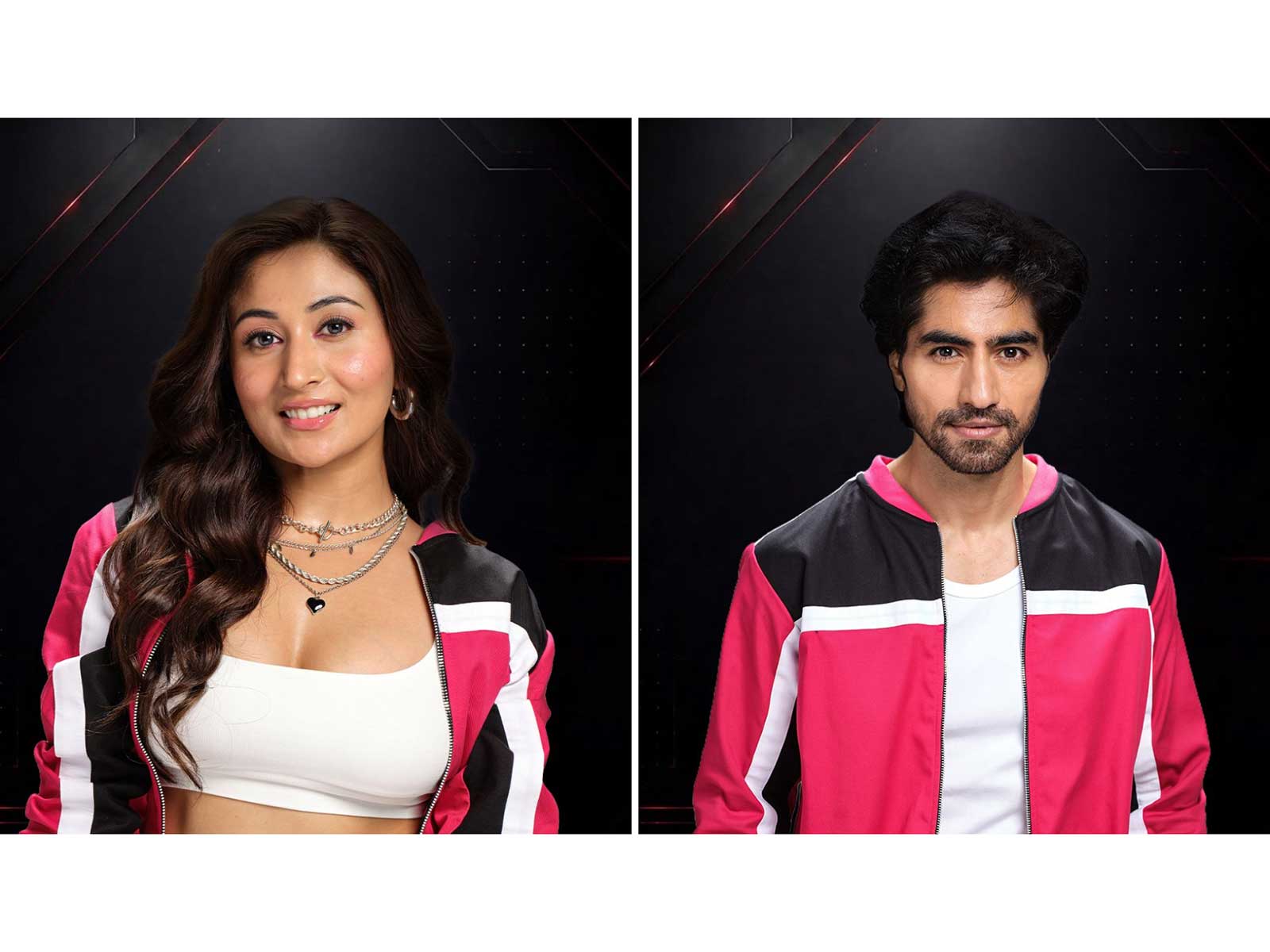 Shreya Kalra (L) Harshad Chopda (R) (Photos/Netflix)