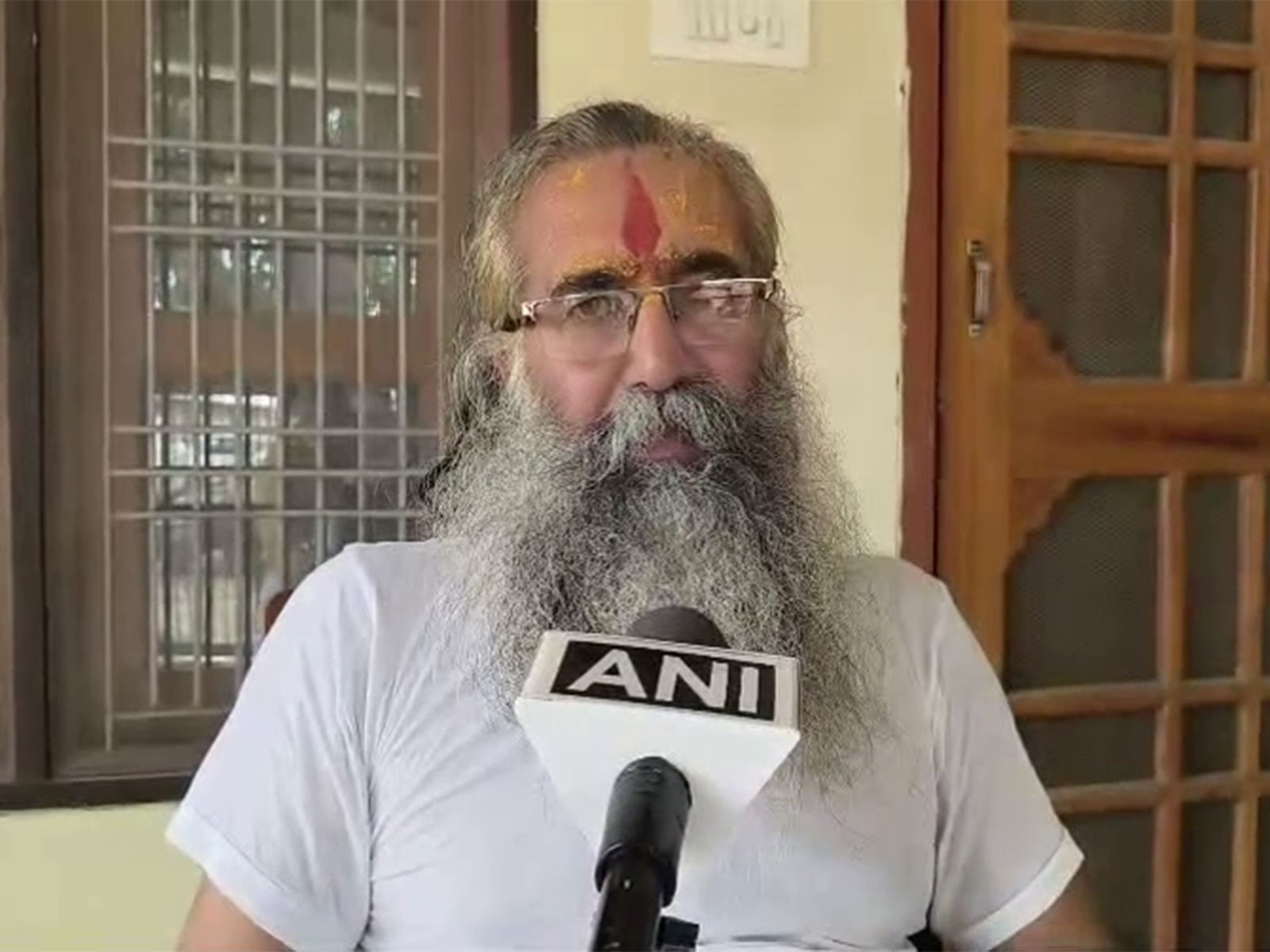 Shri Ram Janmabhoomi Teerth Kshetra Trust member Mahant Dinendra Das Maharaj (Photo/ANI)
