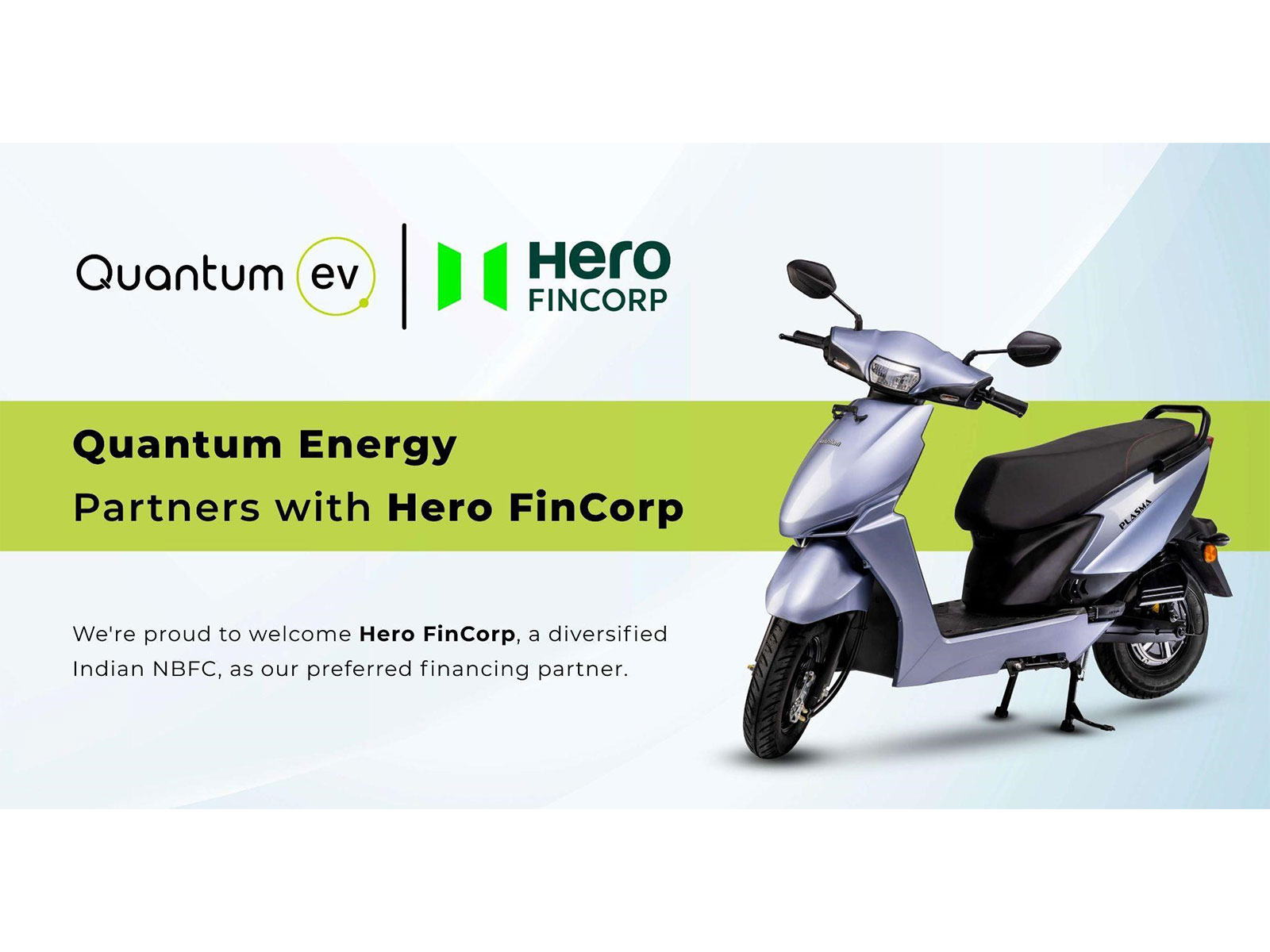 Quantum Energy Partners with Hero FinCorp to Enable Easy Financing for Electric Scooters
