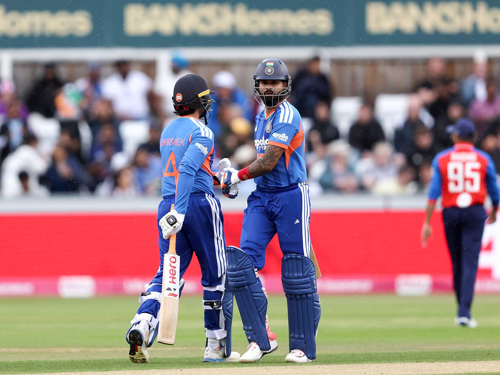 Shreyas Iyer and Abhishek Sharma. (Photo: ANI)