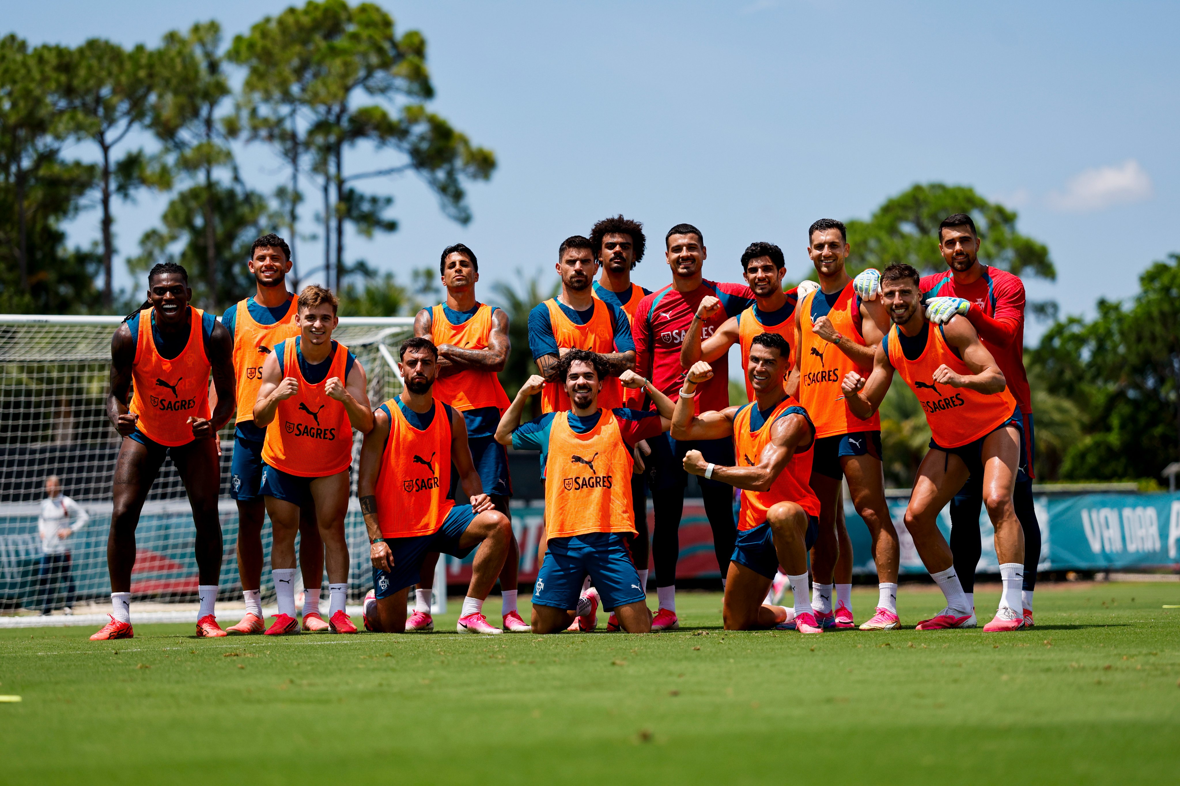 The Portuguese team in training (Photo/@Cristiano)