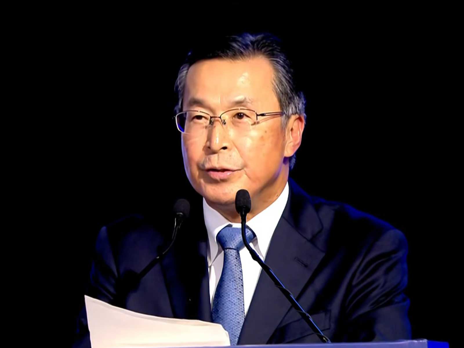 ISHIGURO Norihiko, Chairman and CEO, Japan External Trade Organization (JETRO) (Photo/Youtube@Narendra Modi)