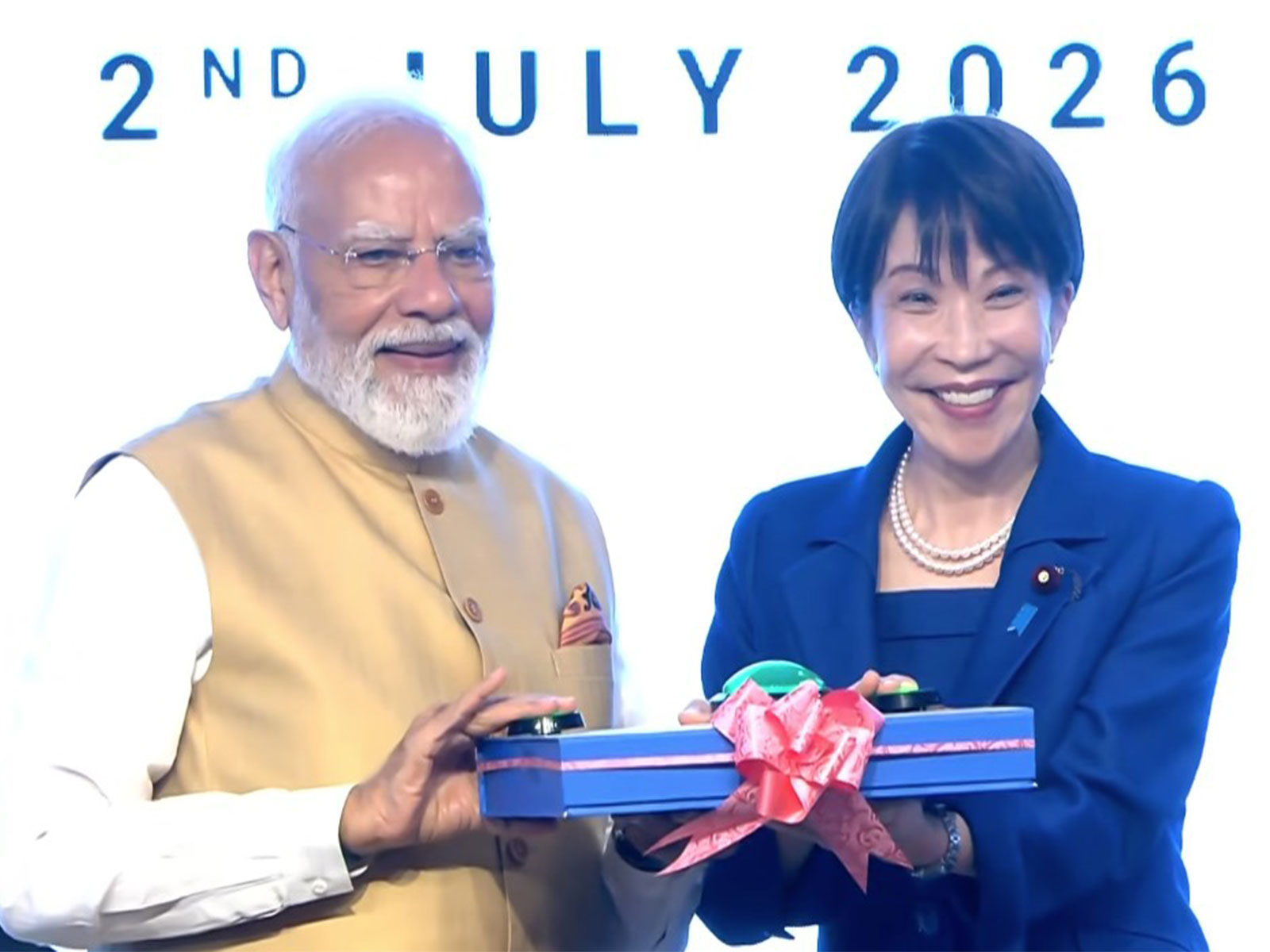PM Narendra Modi with Japanese Prime Minister Sanae Takaichi (Photo-ANI)
