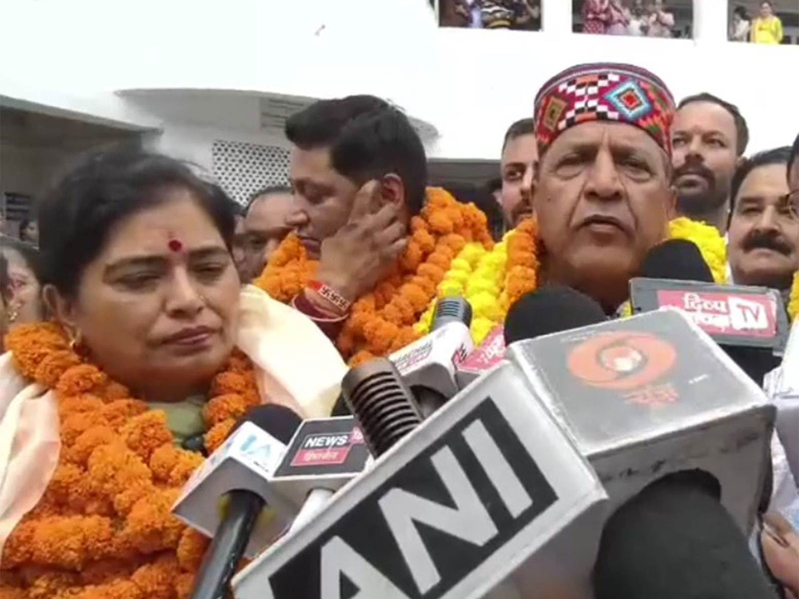 Sushma Sharma (Left), Gaurav Rajput (Right) (Photo/ANI)