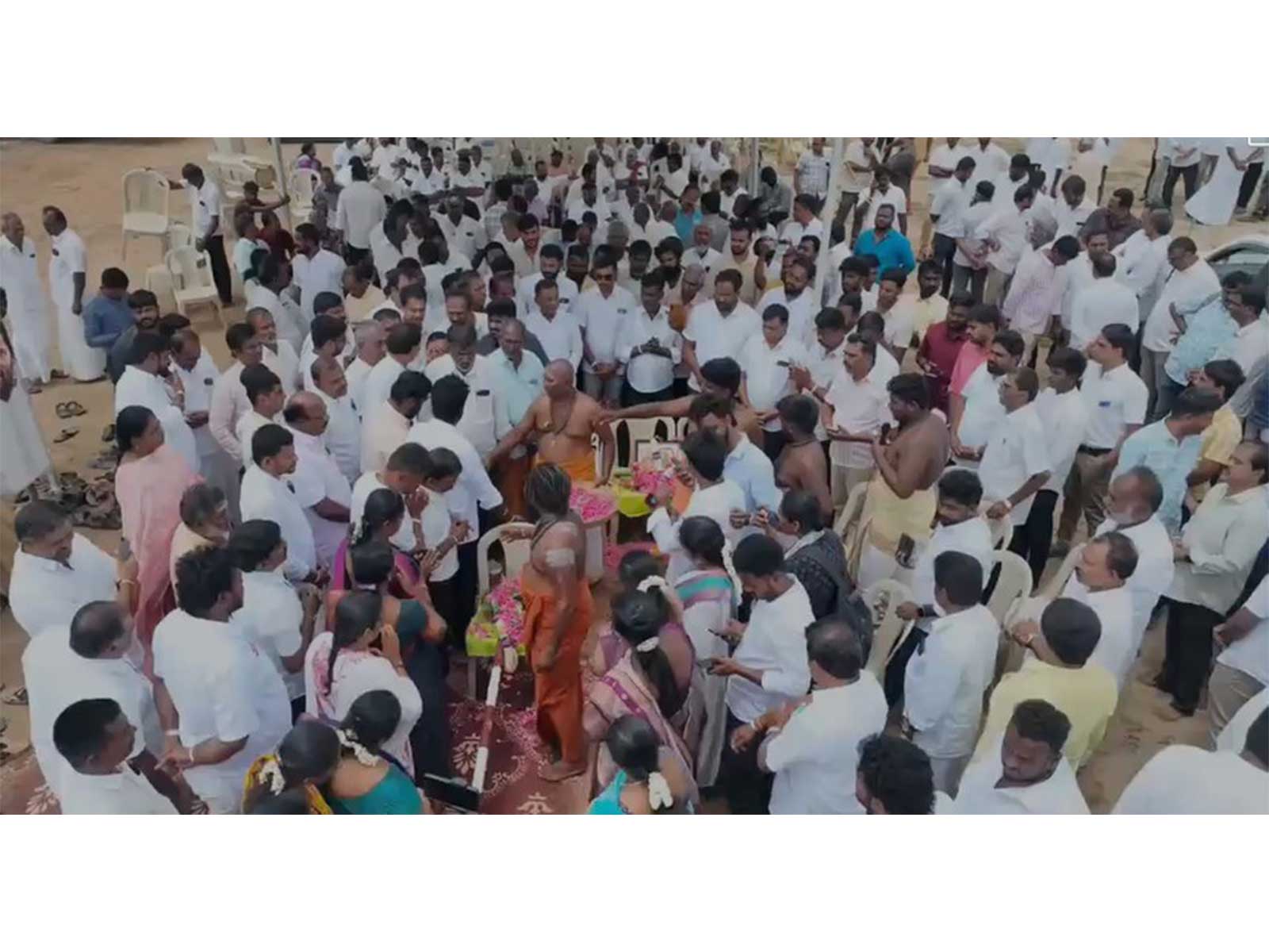 Visual from Bhoomi pooja in Pollachi (Photo/Annamalai's Team)