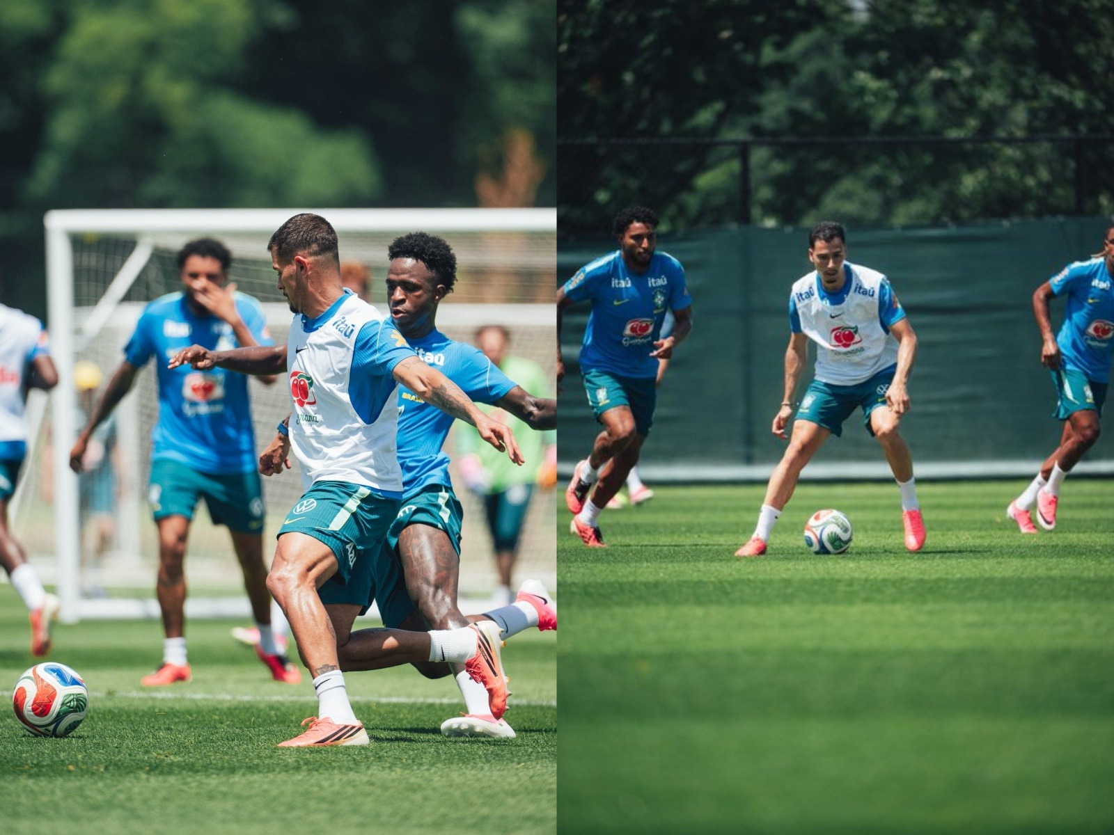 Brazil players training ahead of R16 clash against Norway (Photo: X/@CBF_Futebol)