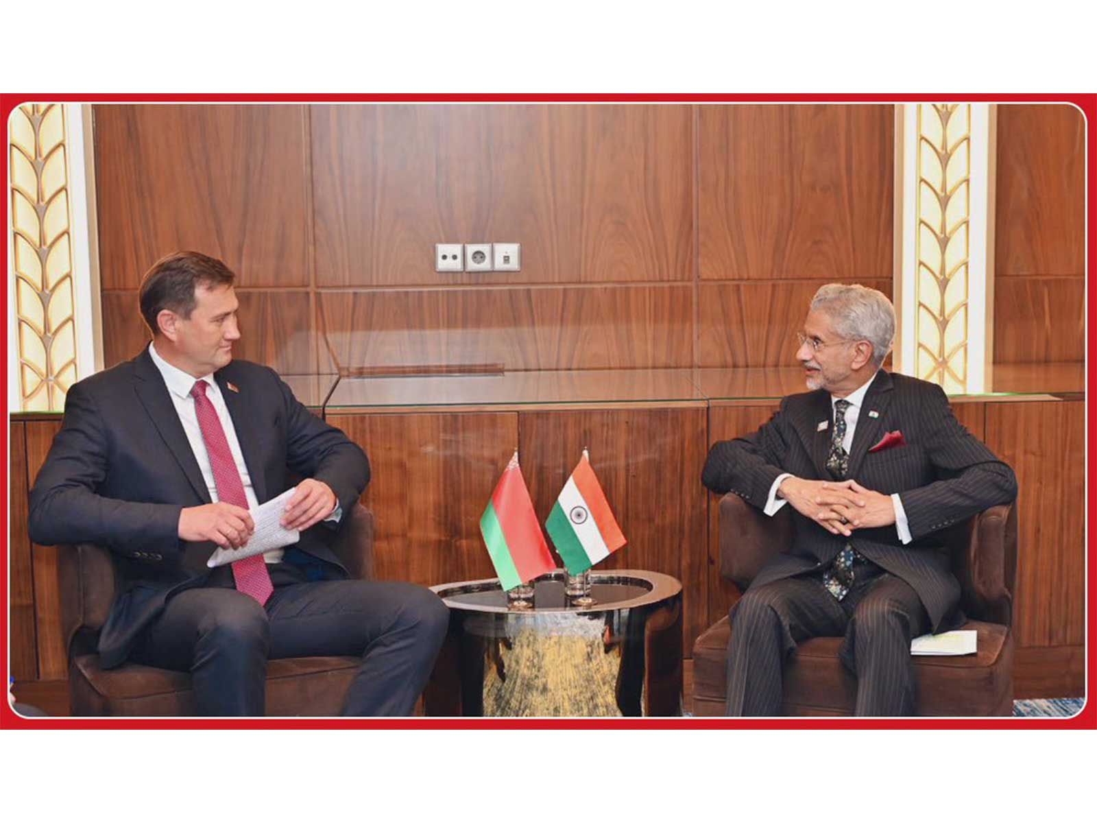 External Affairs Minister S Jaishankar and his Belarusian counterpart Maksim Ryzhenkov (Photo/X/@DrSJaishankar)