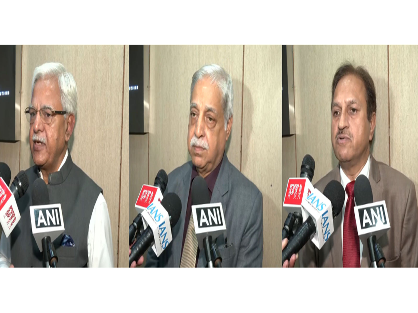 R. R. Rashmi; Ravinder Bhan; Jatinder Singh (Photo/ANI)