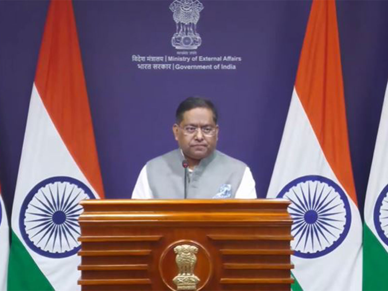MEA Spokesperson Randhir Jaiswal (Photo/ Youtube @MEAIndia)