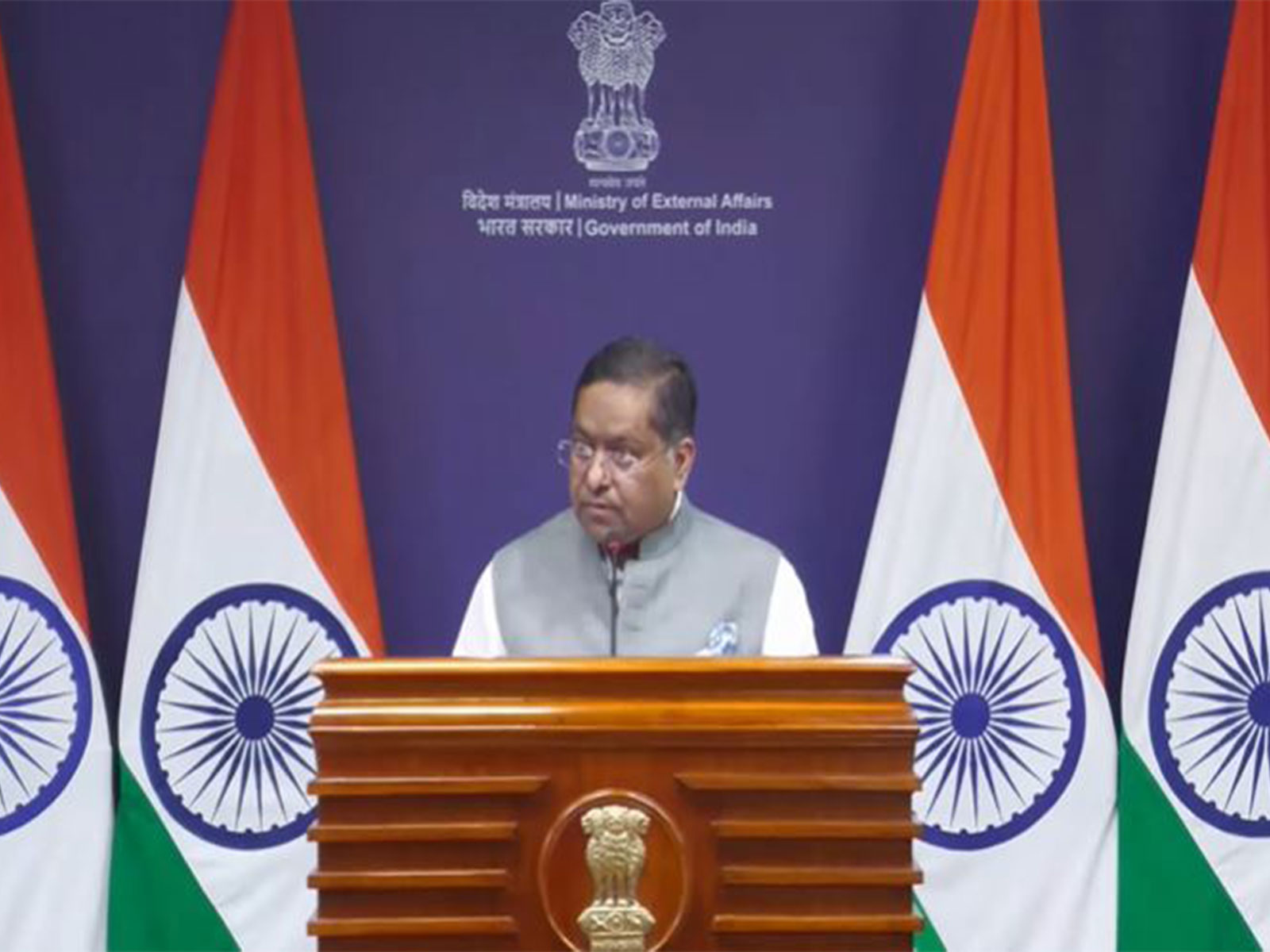 MEA Spokesperson Randhir Jaiswal (Photo/ Youtube@MEAIndia)