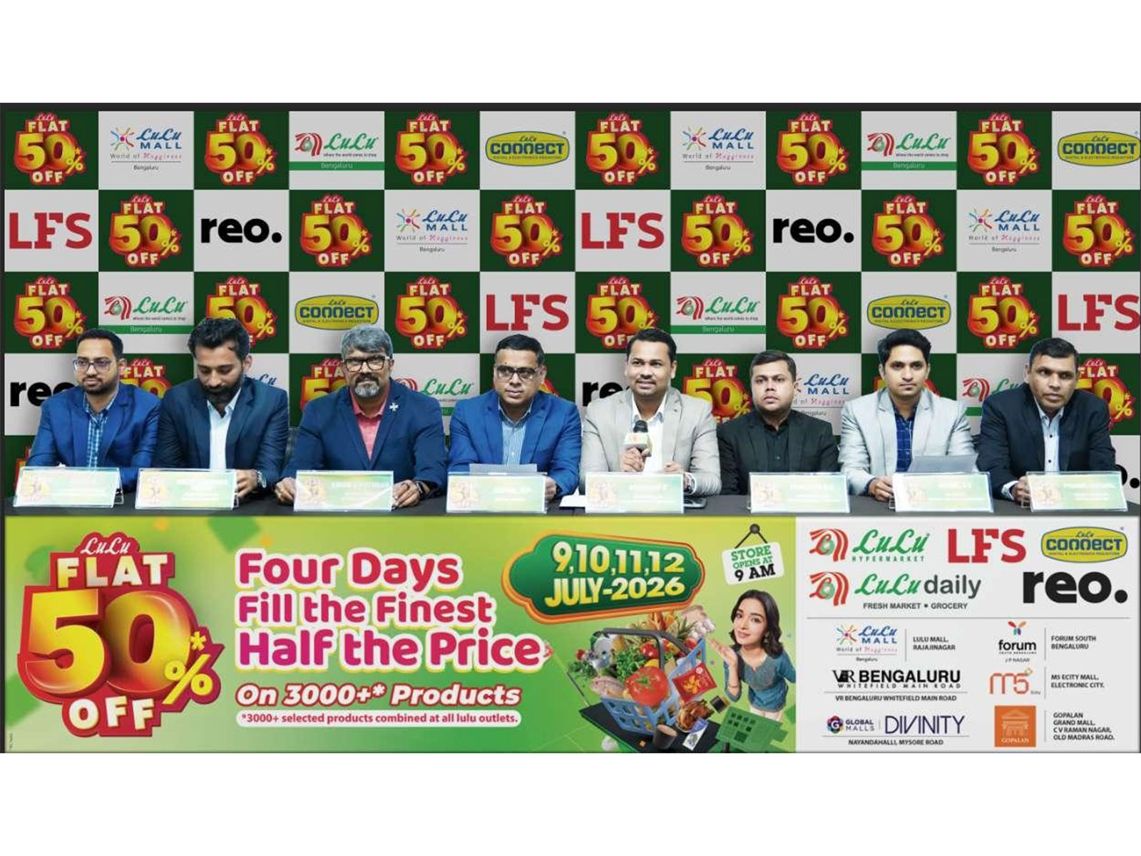 LuLu Bengaluru Announces Its Biggest Sale of the Year: End of Season Sale Returns with Flat 50% Off, on July 9,10,11,12 - 2026