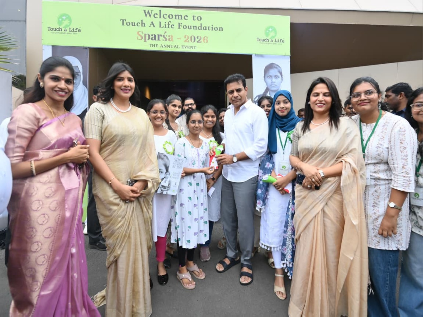 BRS working president K T Rama Rao attends the SPARSA 2026 Annual Meet (Photo/BRS)