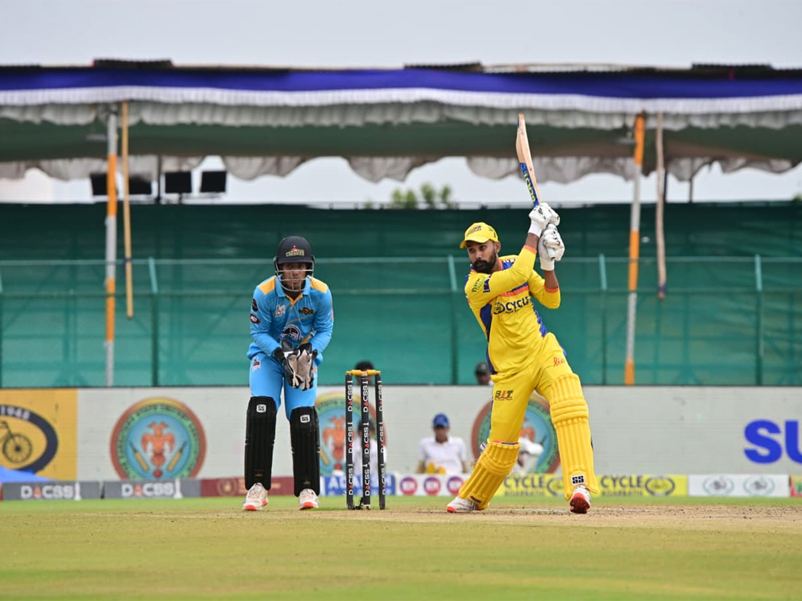 Mysore Warriors' Ritesh Bhatkal (Photo: Maharaja Trophy KSCA T20)
