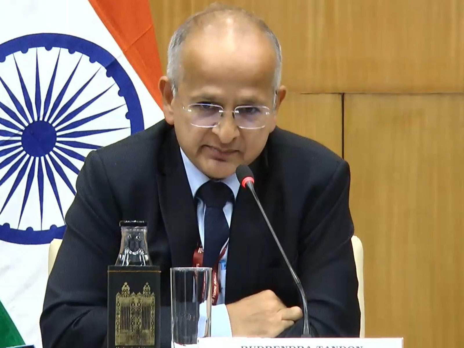 ecretary (East) in the Ministry of External Affairs (MEA), Rudrendra Tandon (Photo/YouTube/MEA)