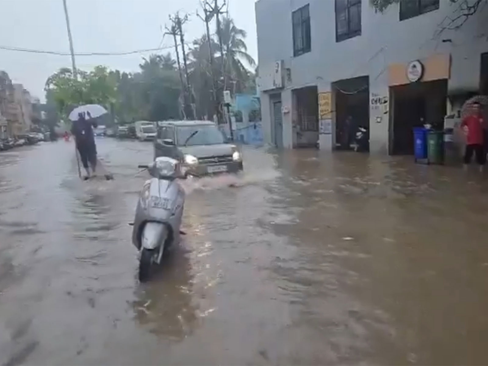 Waterloggin in sites of Gujarat (Photo/ANI)