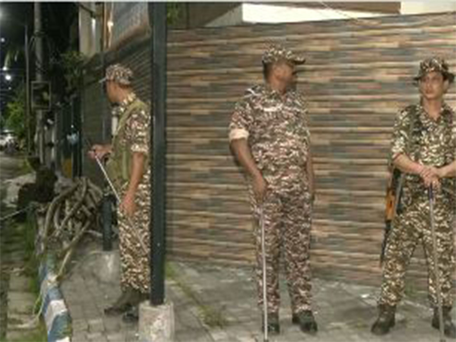 CRPF outside TMC office (Photo/ANI)