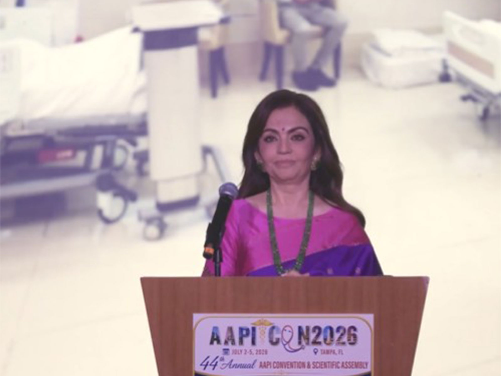 Reliance Foundation Founder and Chairperson Nita Ambani (Photo/ANI)