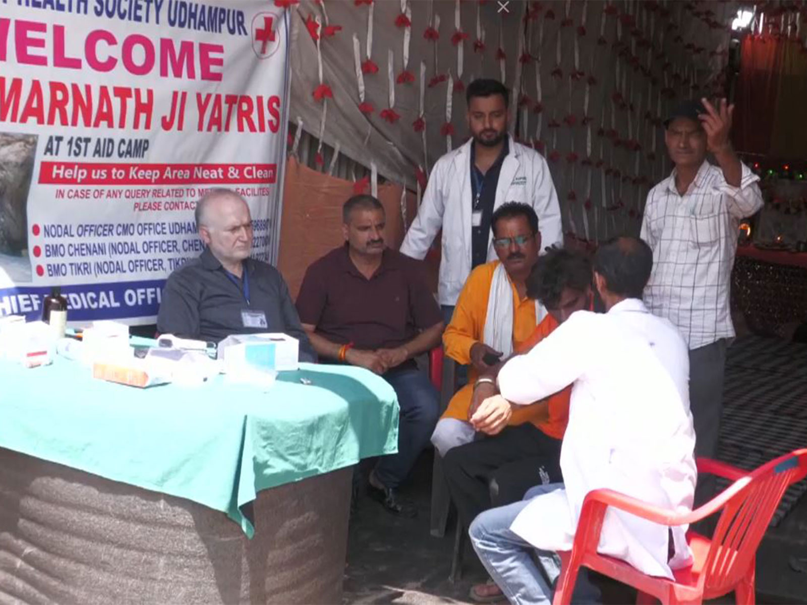 Medical station at Jammu-Srinagar National Highway (Photo/ANI)