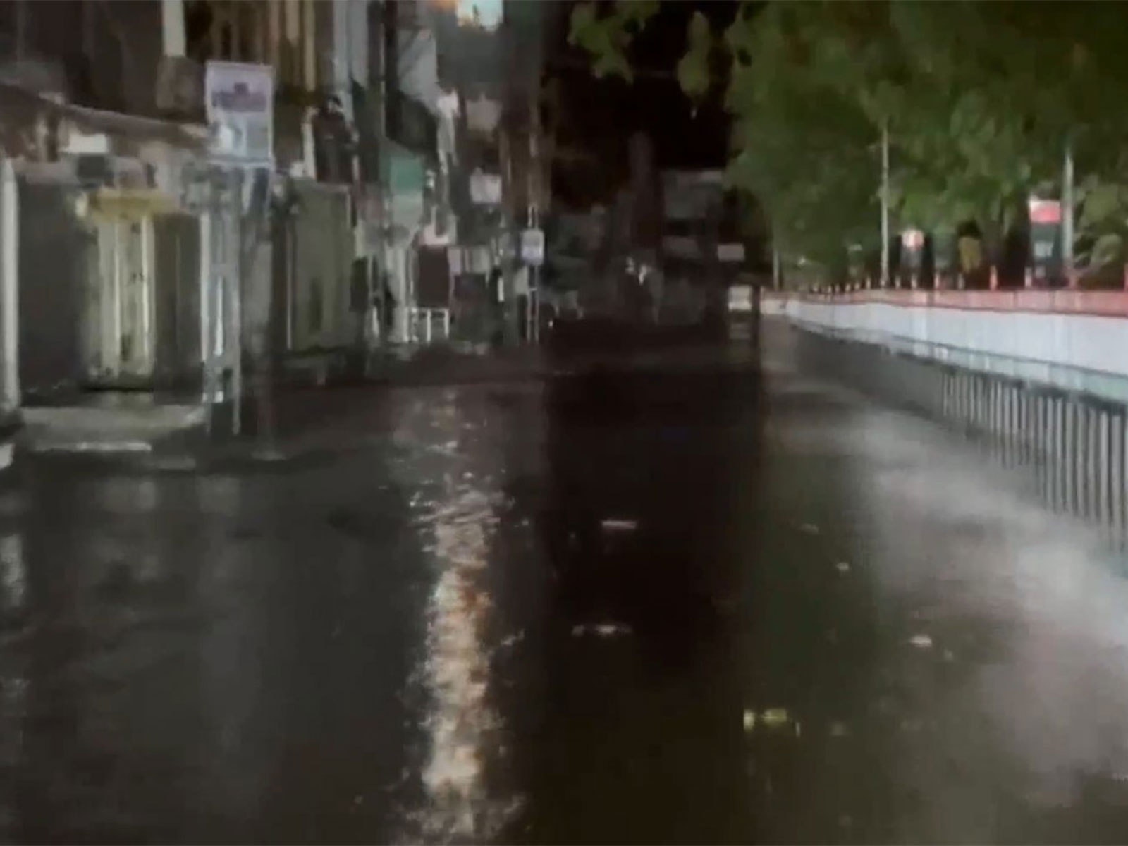 Waterlogging in Gujarat's Dhanera area (Photo/ANI)