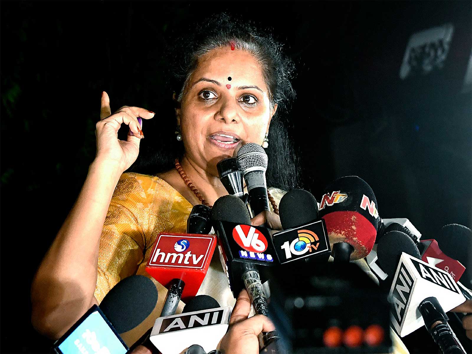 TRS chief K Kavitha (Photo/ANI)