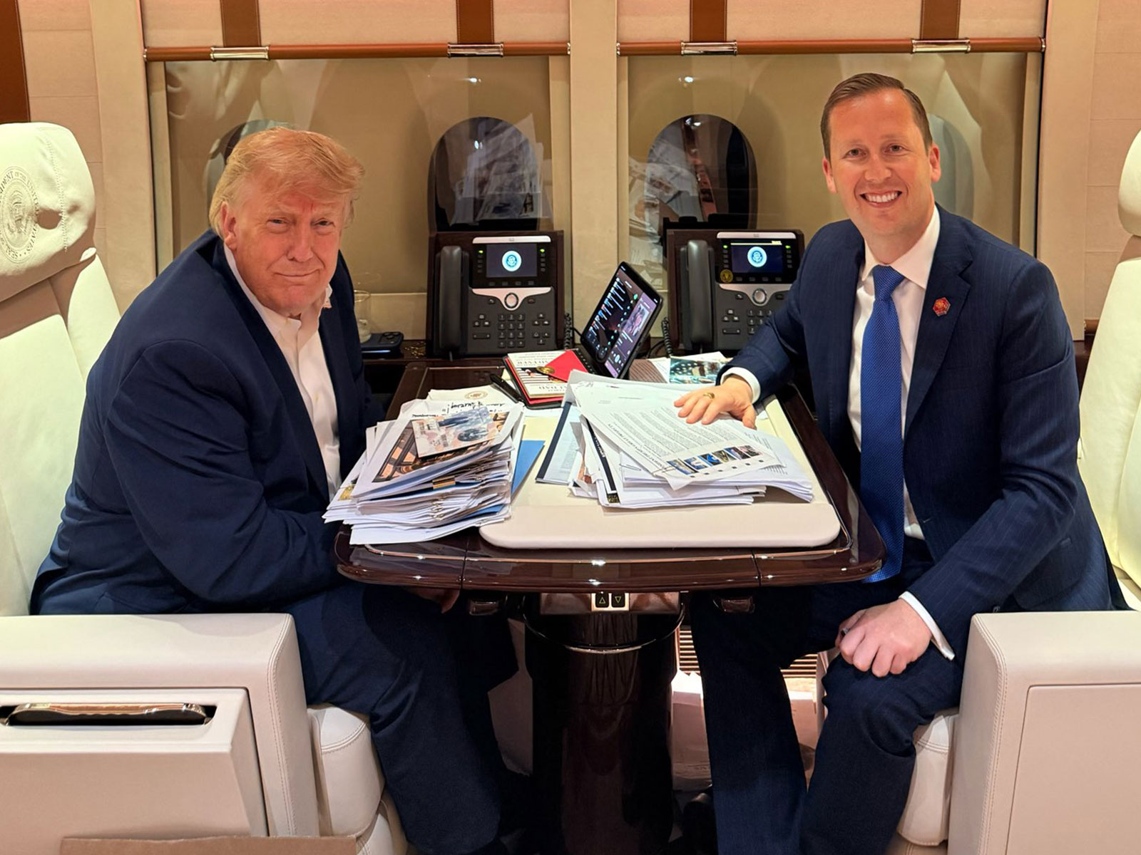 US Ambassador to India, Sergio Gor and US President Donald Trump (Photo: X@USAmbIndia)
