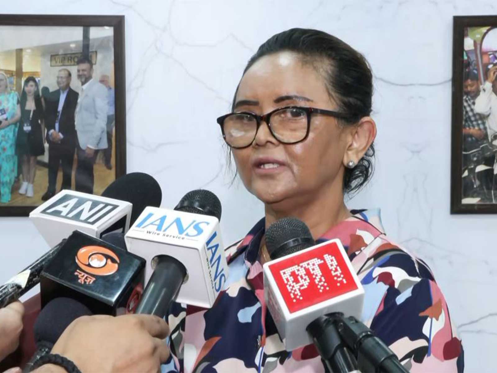 High Commissioner of Seychelles to India, Harisoa Lalatiana Accouche (Photo/ANI)