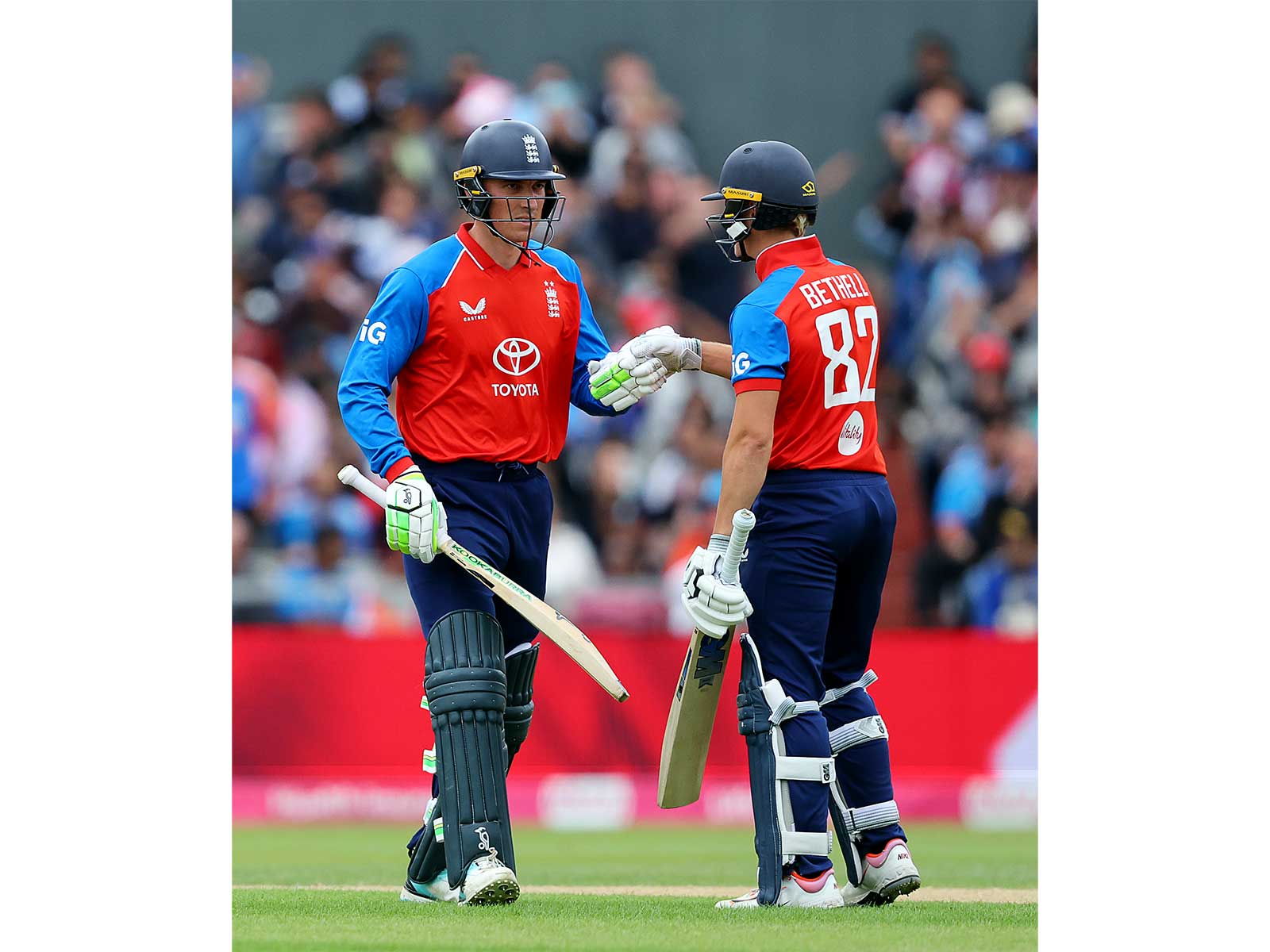 England's Jacob Bethell and Tom Banton (Photo/ANI)