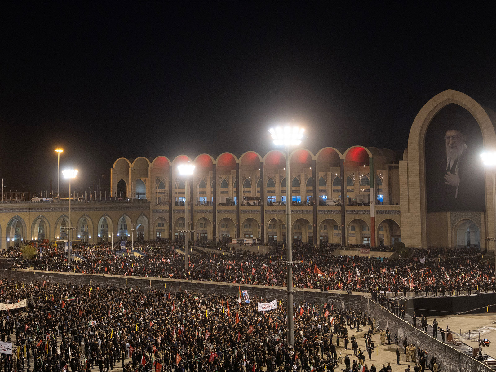 Funeral prayers in Iran (Photo/Reuters)