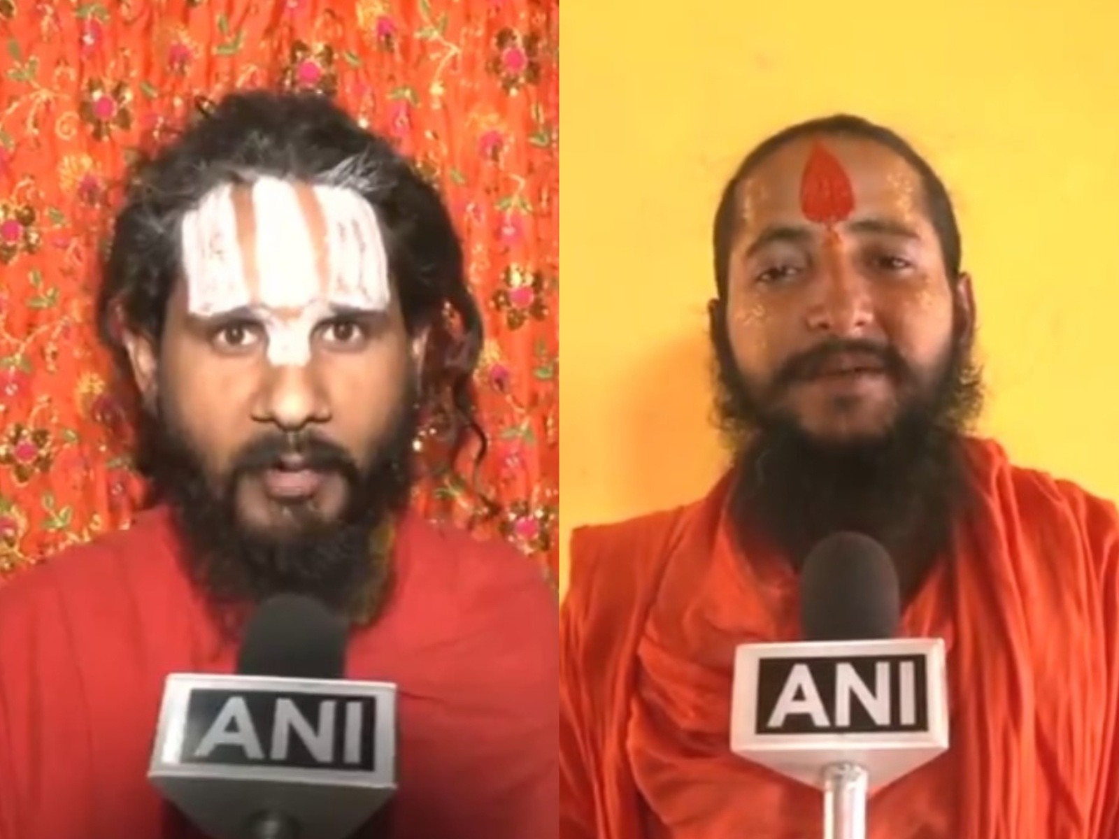 Mahamandaleshwar Vishnu Das Maharaj (L) and Mahant Sitaram Das Maharaj (R) (Photo/ANI) 