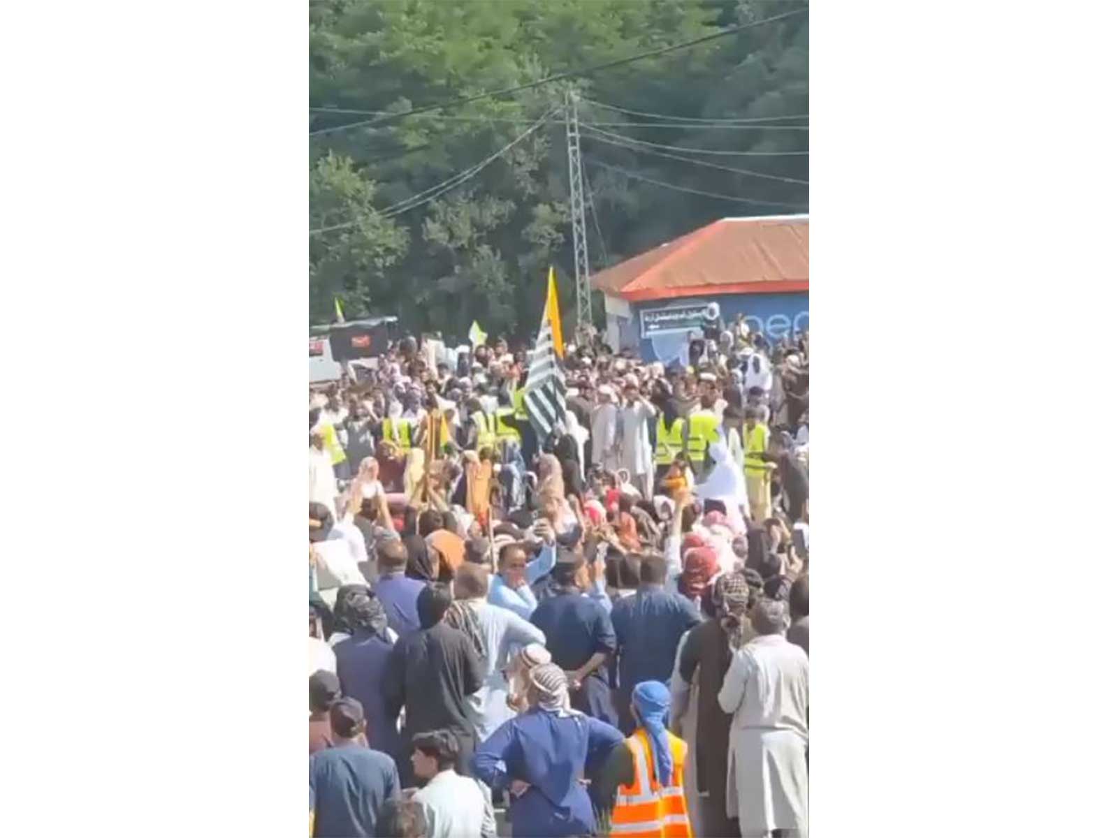 People gather during a protest in Pakistan-occupied Jammu and Kashmir (PoJK) (Photo: X/@JAAC__Official)