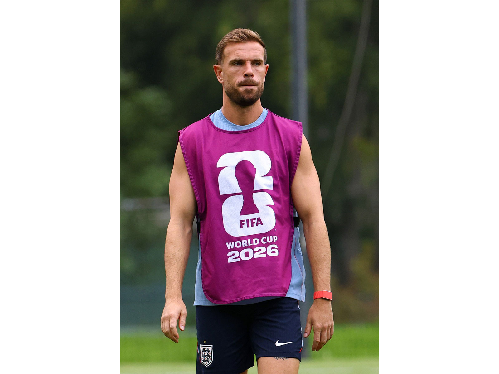 England's Jordan Henderson during training (Photo: Reuters)