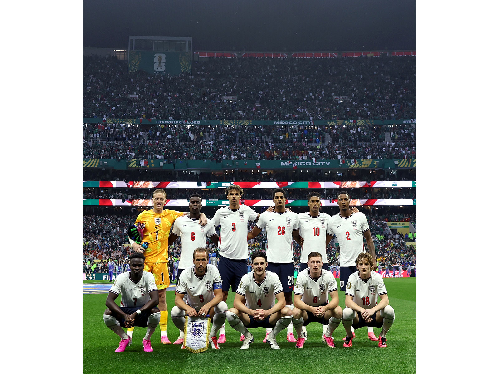 England players in action during R16 clash against Mexico in FIFA World Cup 2026 (Photo: X/@England)