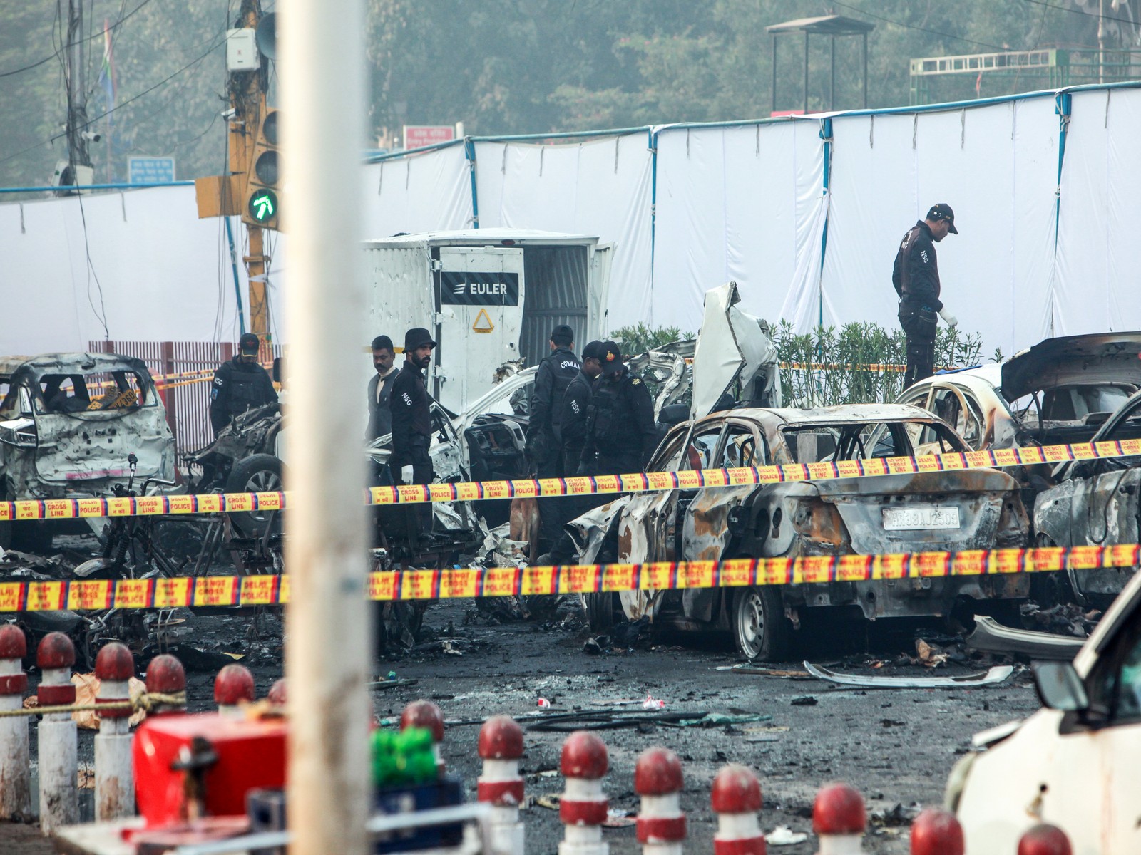 Visual from the blast site near Red Fort (File Photo/ANI)
