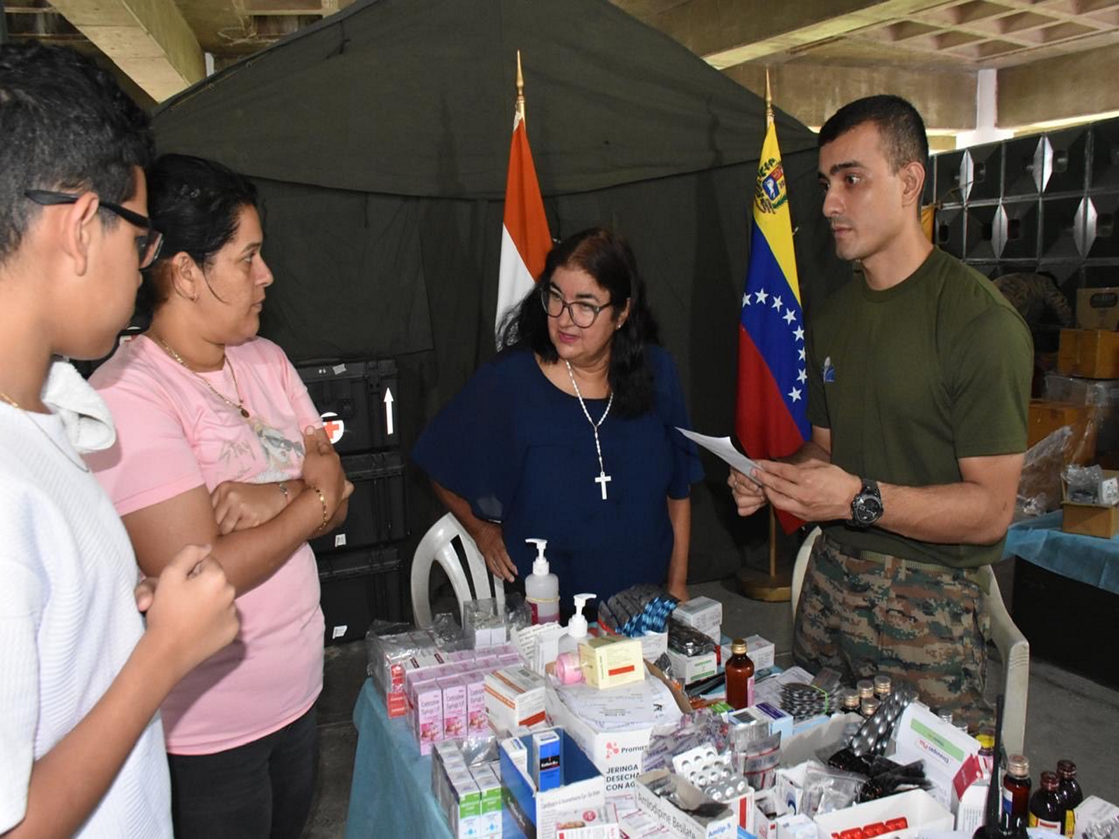  Army Field Hospital in Venezuela (Photo: X@MEAIndia)