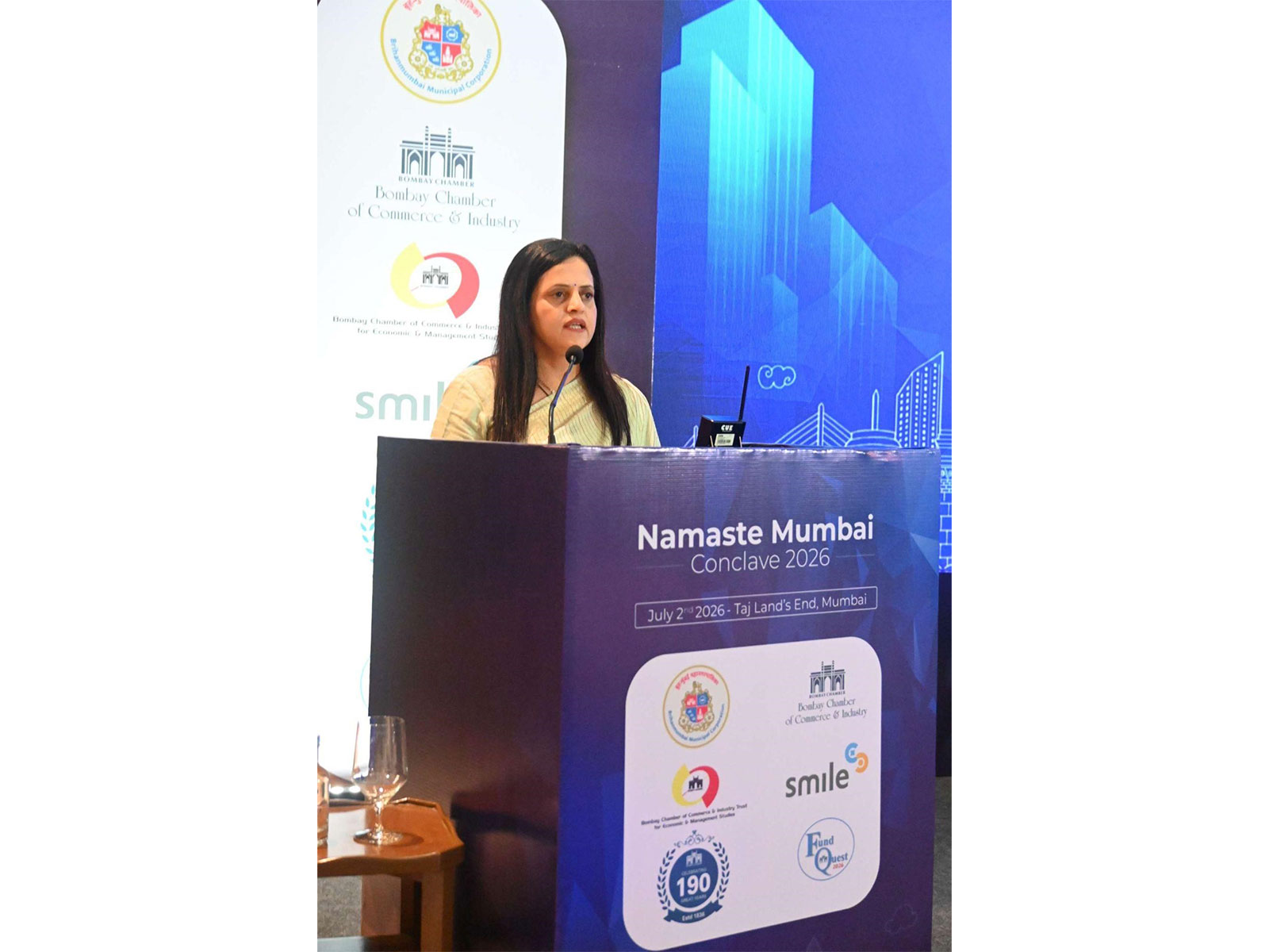 "Cities are built not only through concrete, but through culture:" Municipal Commissioner Ashwini Bhide at Bombay Chamber-BMC Namaste Mumbai Conclave