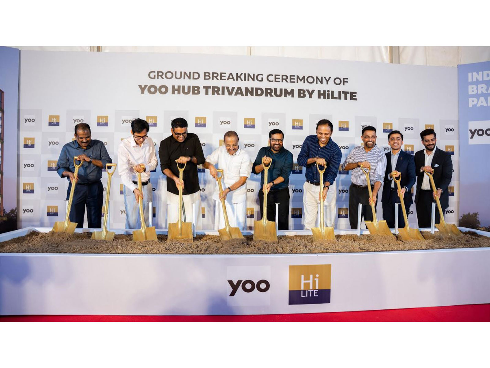 Groundbreaking ceremony of HiLITE Group's 'YOO Hub Trivandrum' in Technopark Phase III